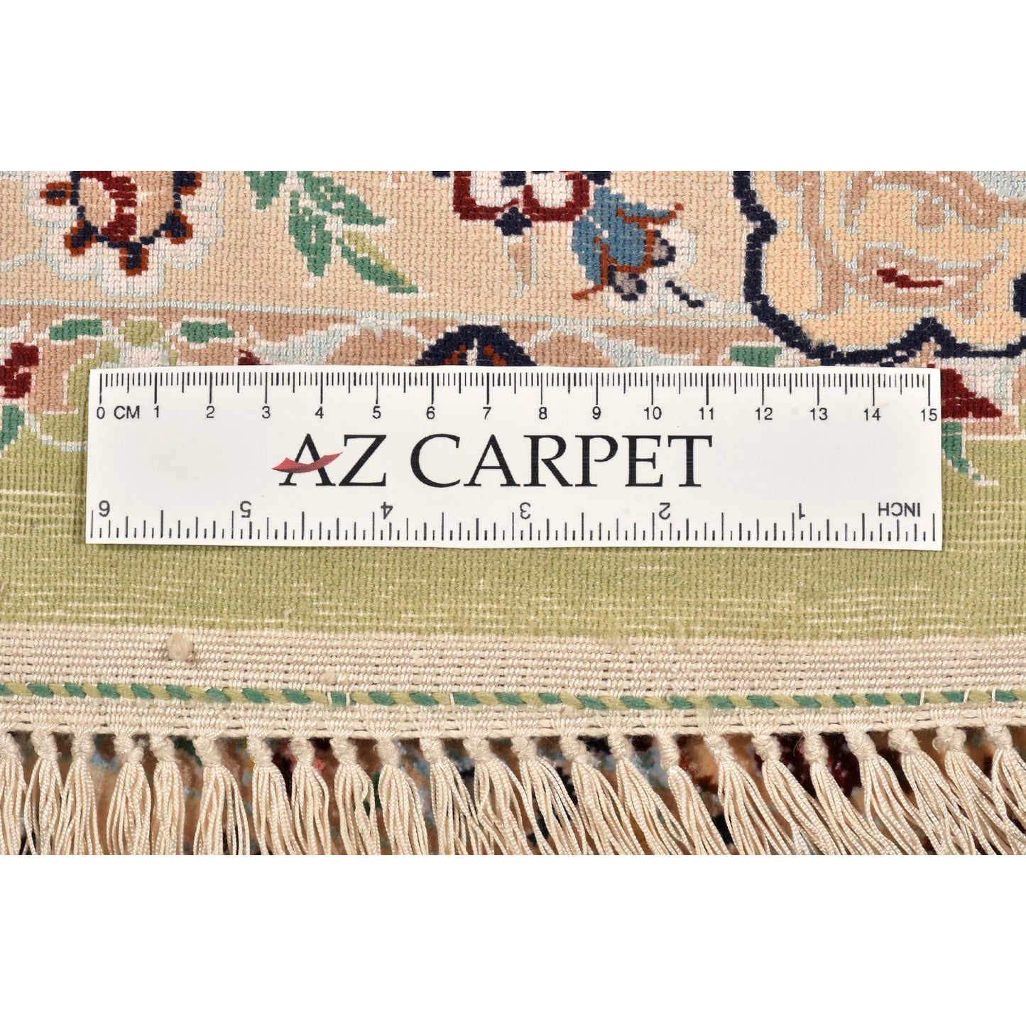 Tappeto Nain extrafine 4 fili trama seta 175 x 114 cm