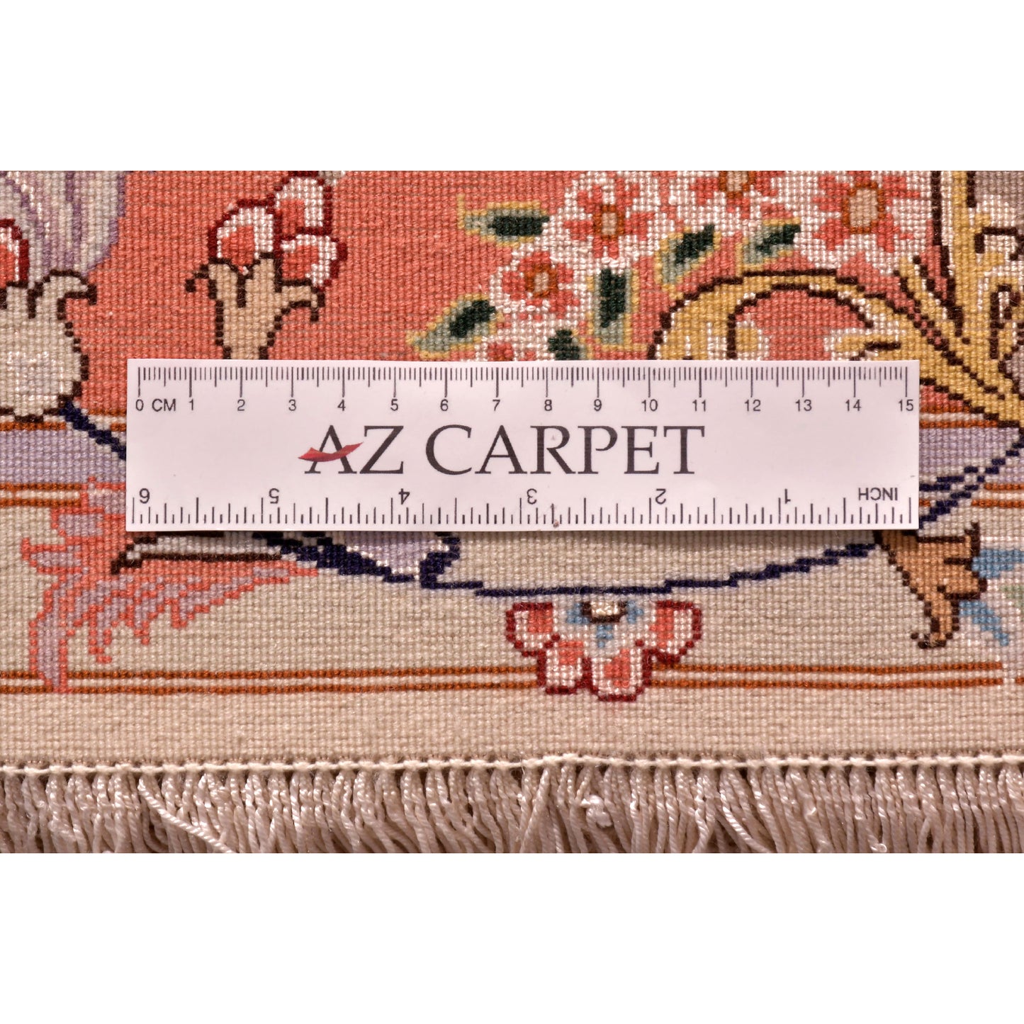 Tappeto Tabriz 60 Raj trama seta 205 x 151 cm