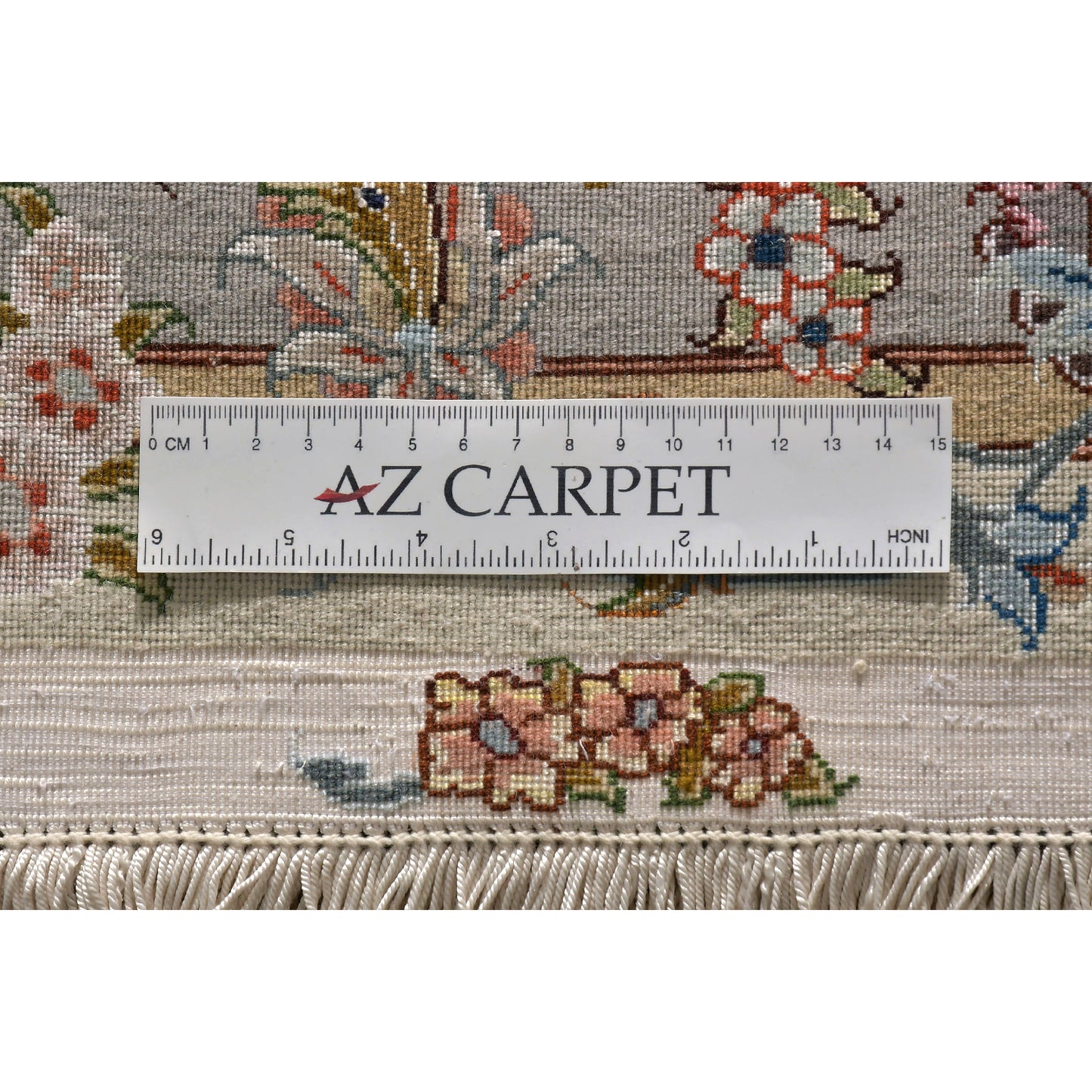 Tappeto Tabriz 50 Raj Trama in seta 403 x 300 cm