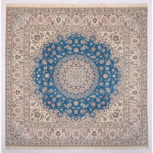 Tappeto Nain extrafine 6 Fili Firmato Akhavan 205 x 202 cm