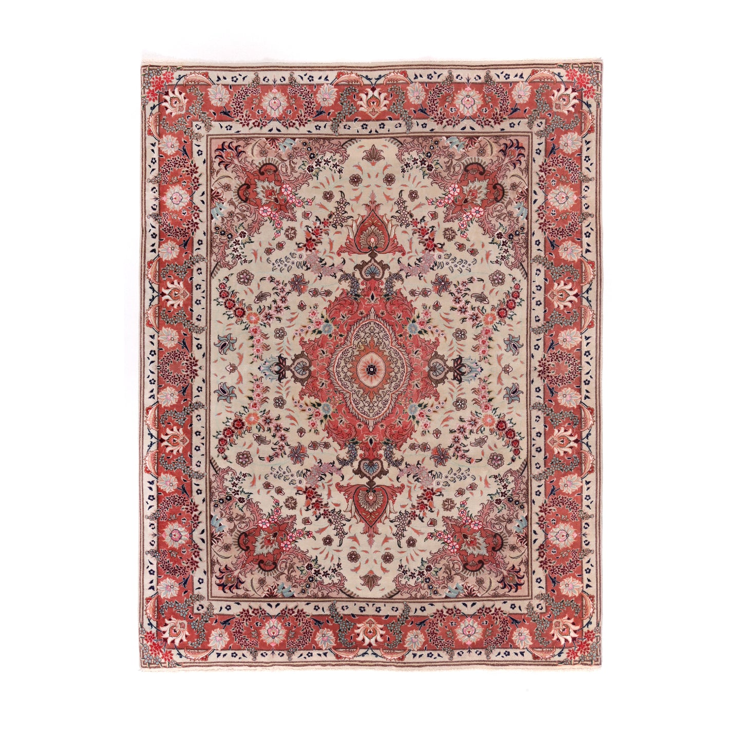 Tappeto Tabriz 50 Raj 196 X 148 CM Patina