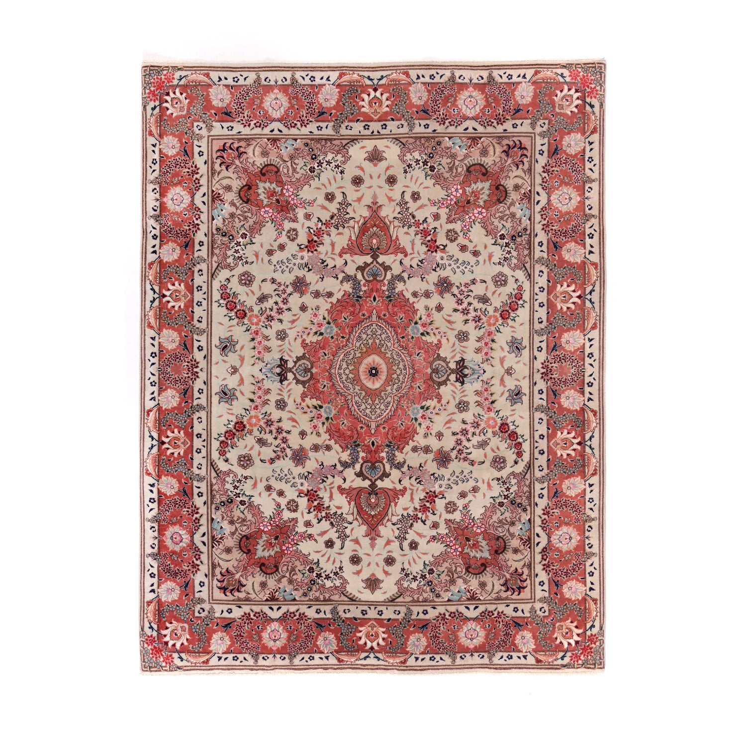 Tappeto Tabriz 50 Raj 196 X 148 CM Patina