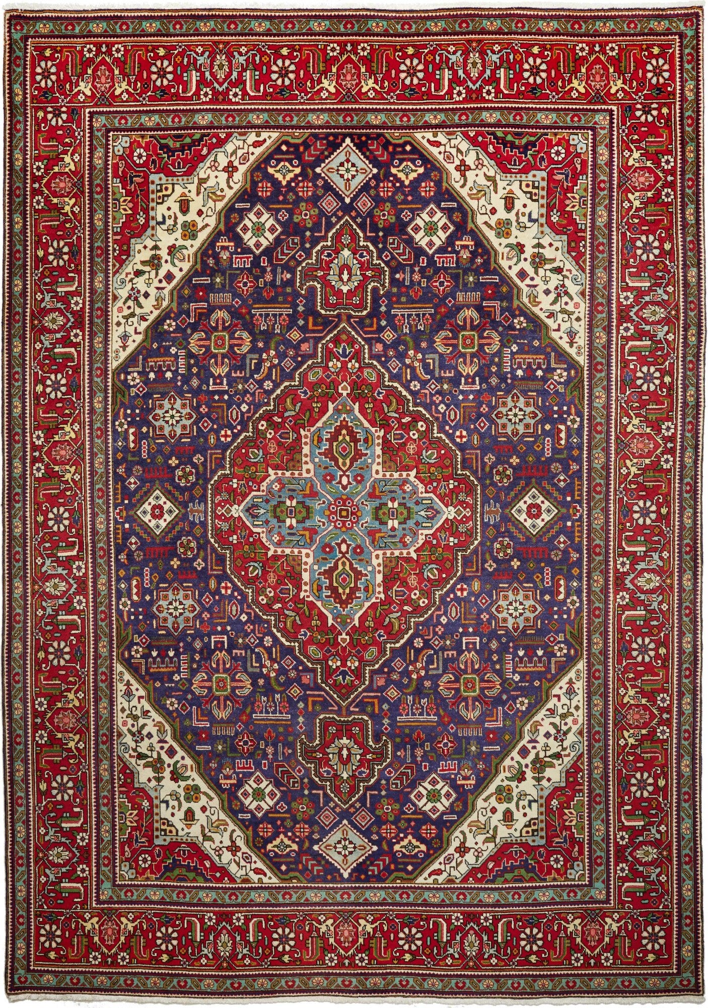 Tappeto Tabriz 30 Raj 352 X 253 CM