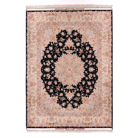 Tappeto Tabriz 60 Raj trama seta 211 X 153 CM