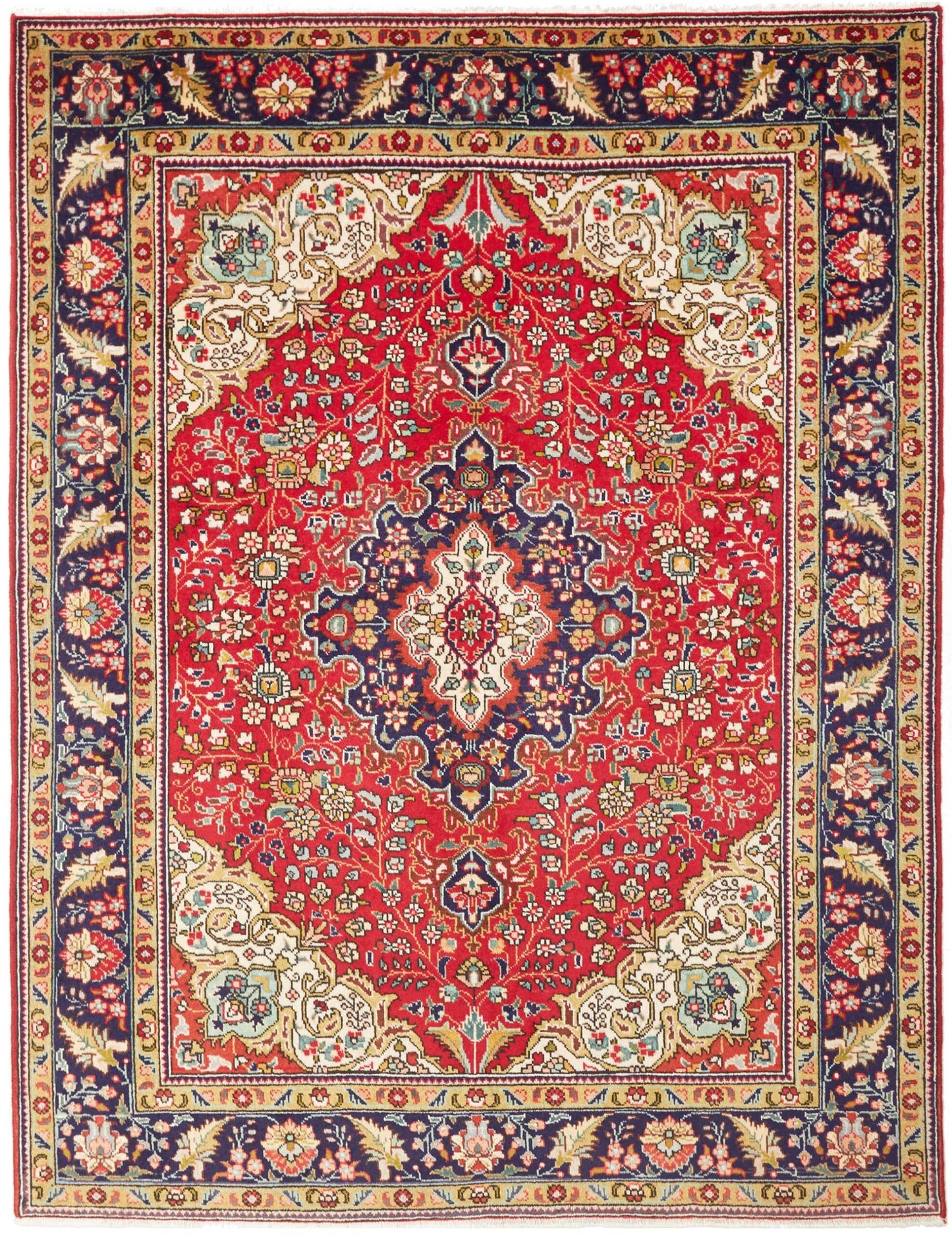 Tappeto Tabriz 30 Raj 208 X 158 CM