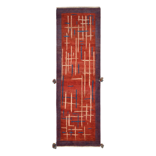 Tappeto Gabbeh Kashkuli 252 X 80 cm