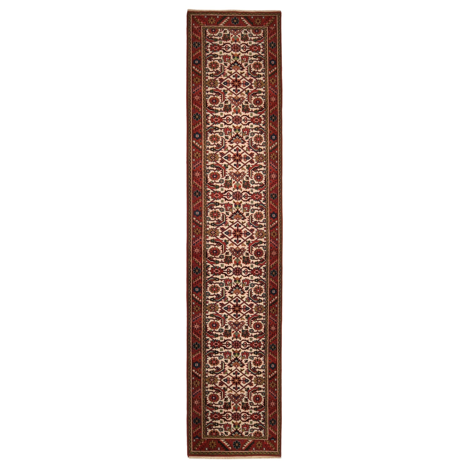 Tappeto Indo Heriz 384 X 84 cm
