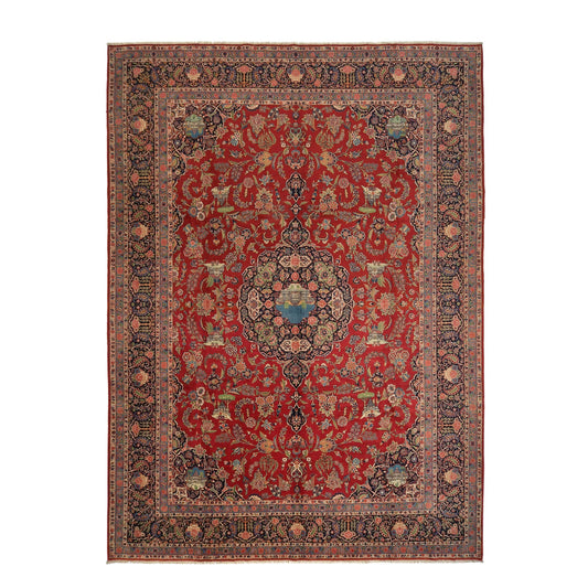 Tappeto Kashan Manchester Antico 410 x 302 Cm