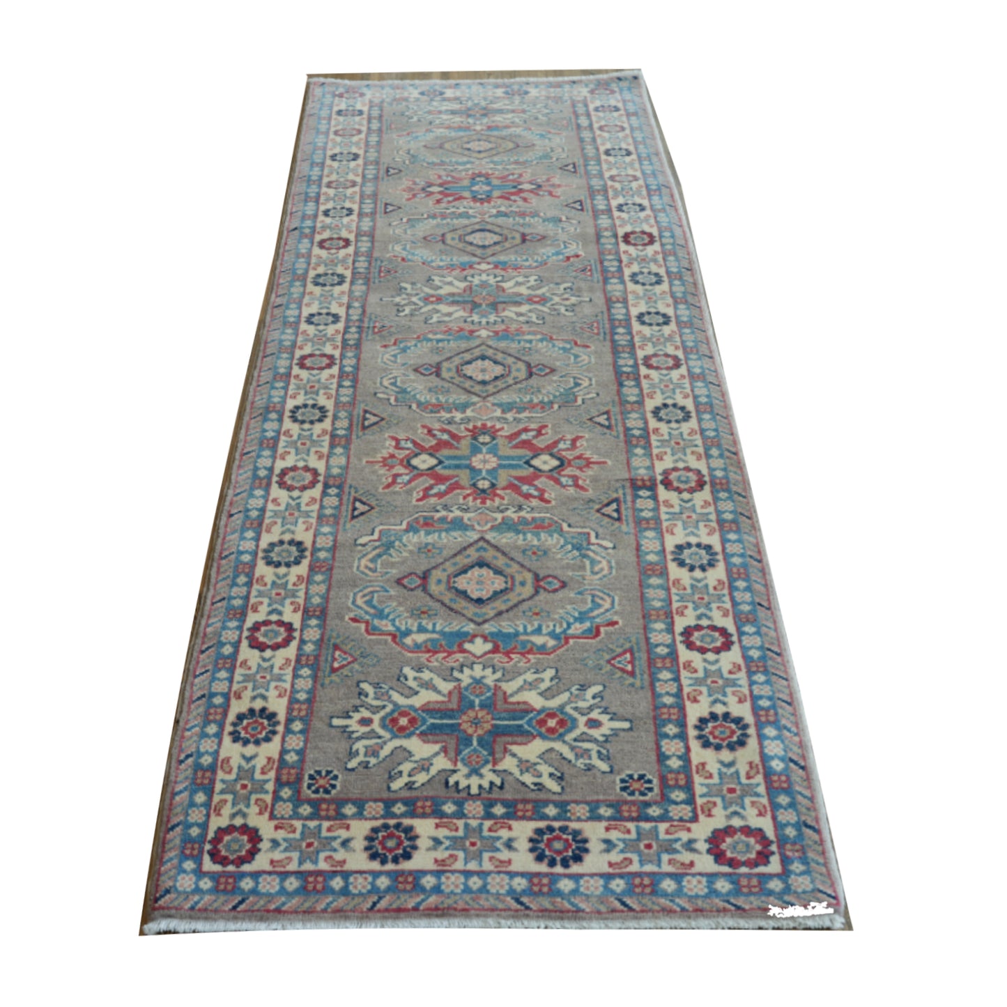 Tappeto Kazak 293 X 86 Cm
