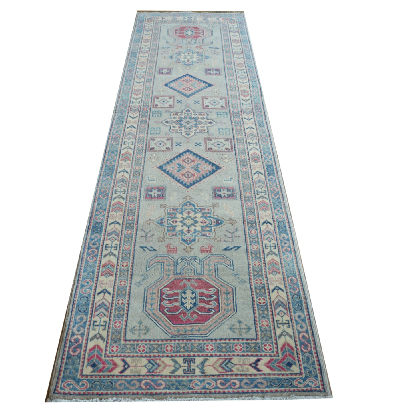 Tappeto Kazak 293 X 83 Cm
