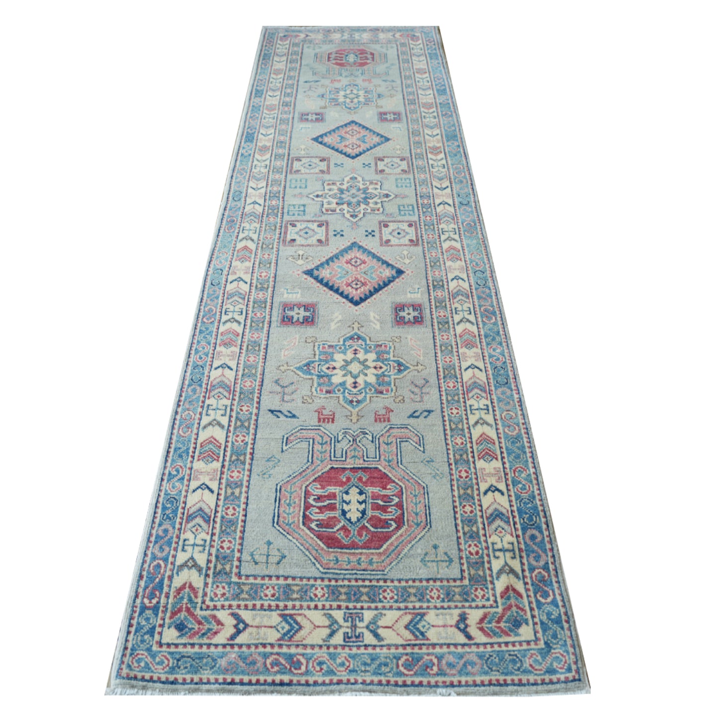 Tappeto Kazak 293 X 83 Cm
