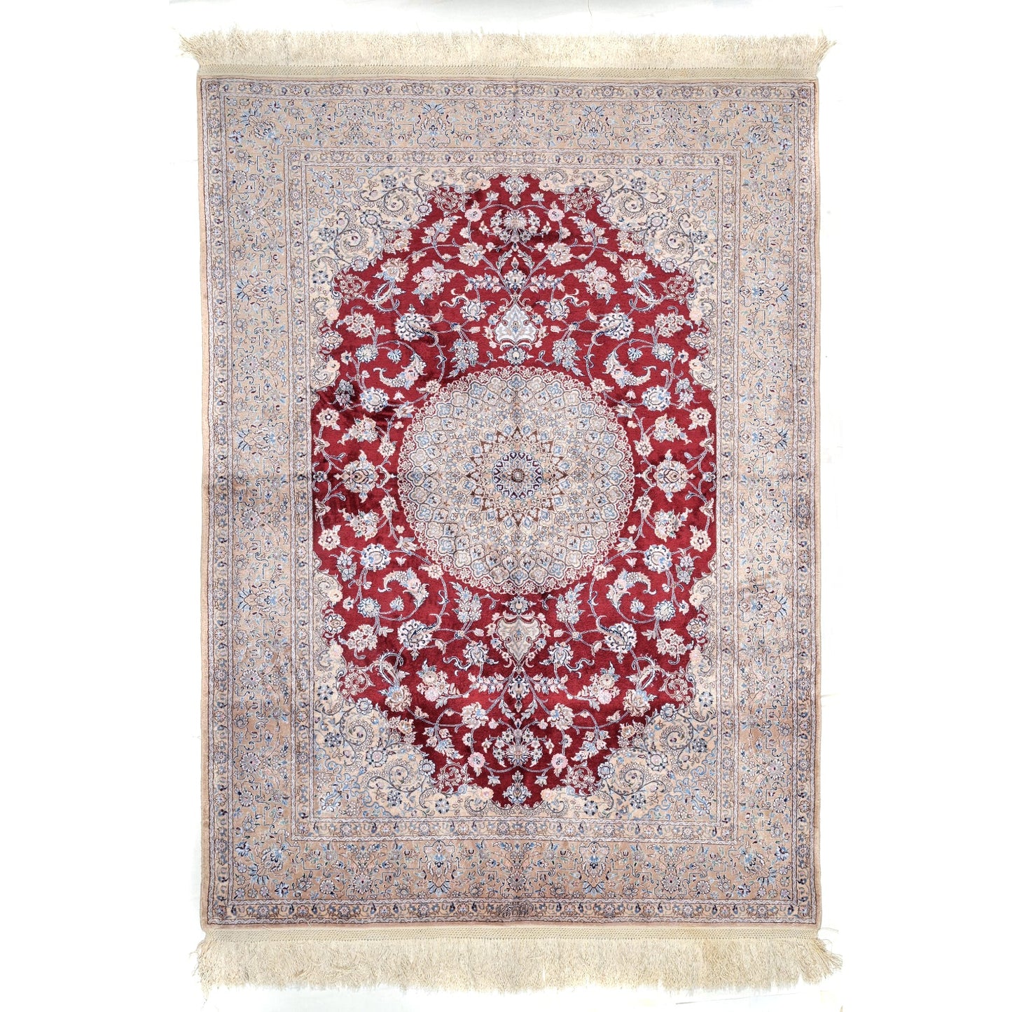 Tappeto Nain extrafine 4 fili seta 167 x 119 cm