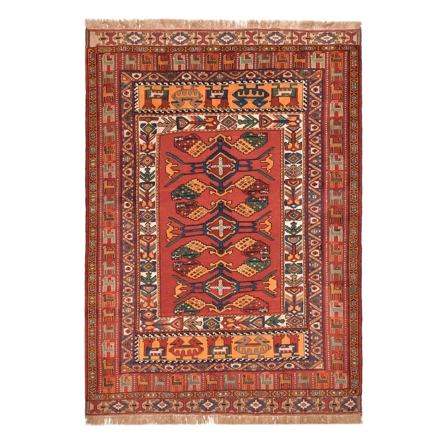 Tappeto Sirjan Rilievo 188 X 136 cm