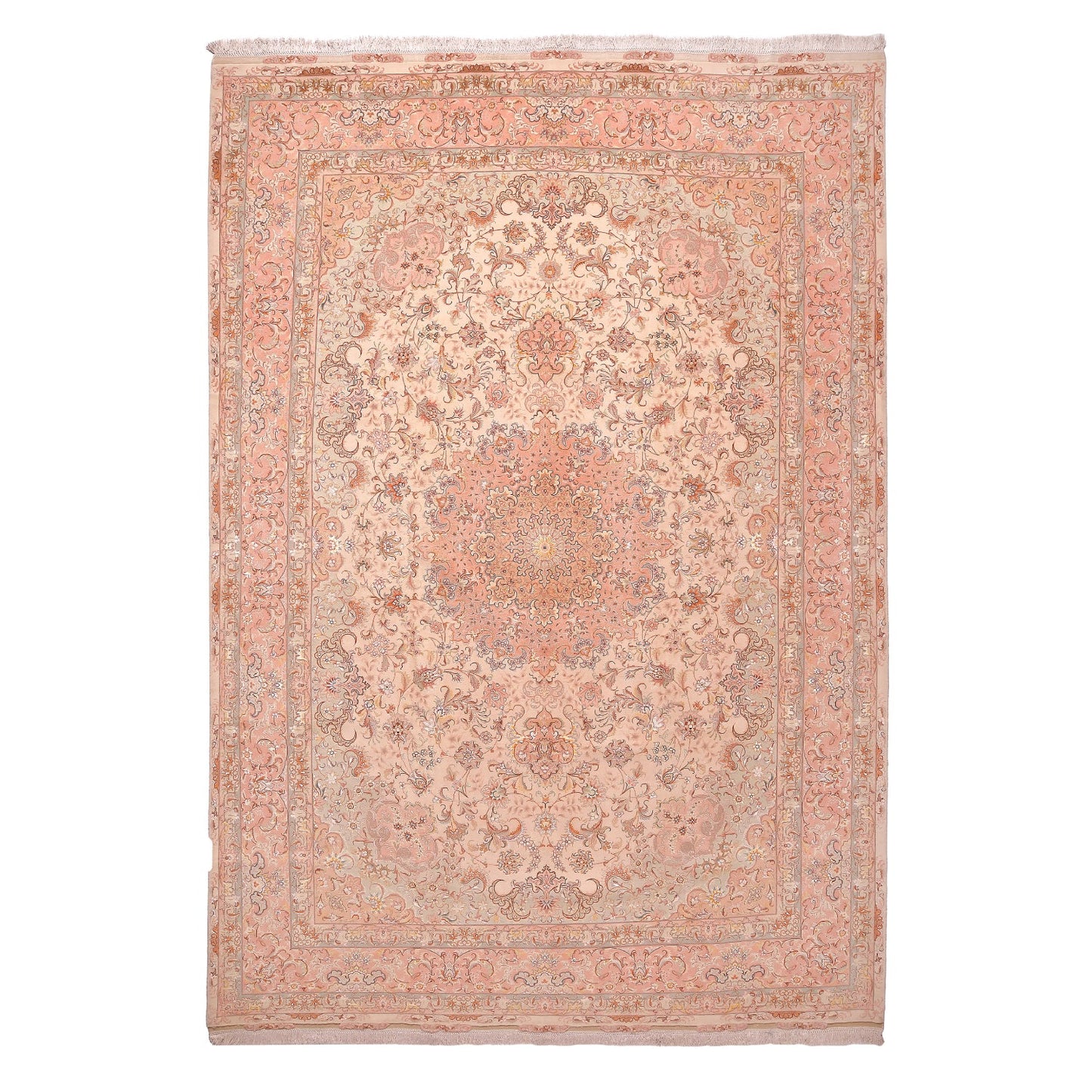 Tappeto Tabriz 80 Raj trama seta 374 X 248 cm