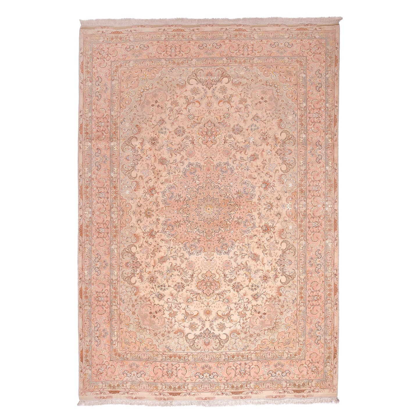 Tappeto Tabriz 80 Raj trama seta 358 X 250 cm