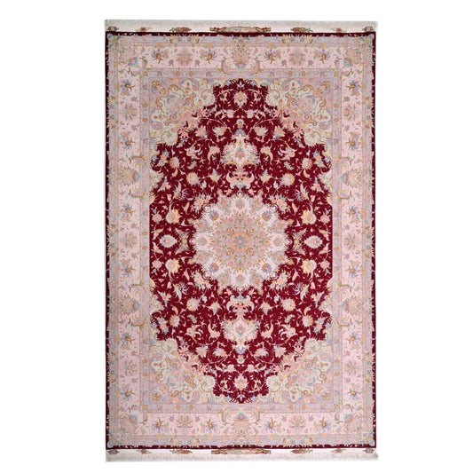 Tappeto Tabriz 60 Raj Trama seta 314 X 198 cm