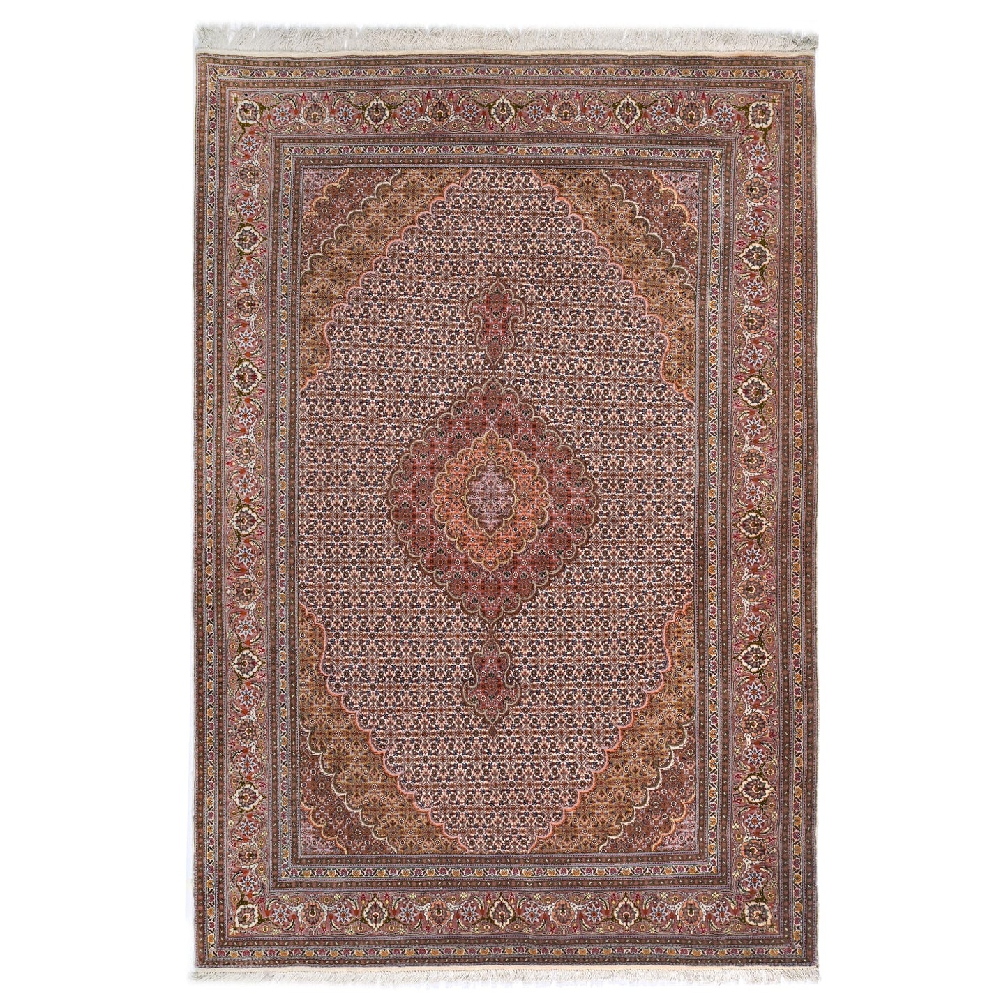 Tappeto Tabriz 50 Raj Disegno Mahi 220 X 151 cm