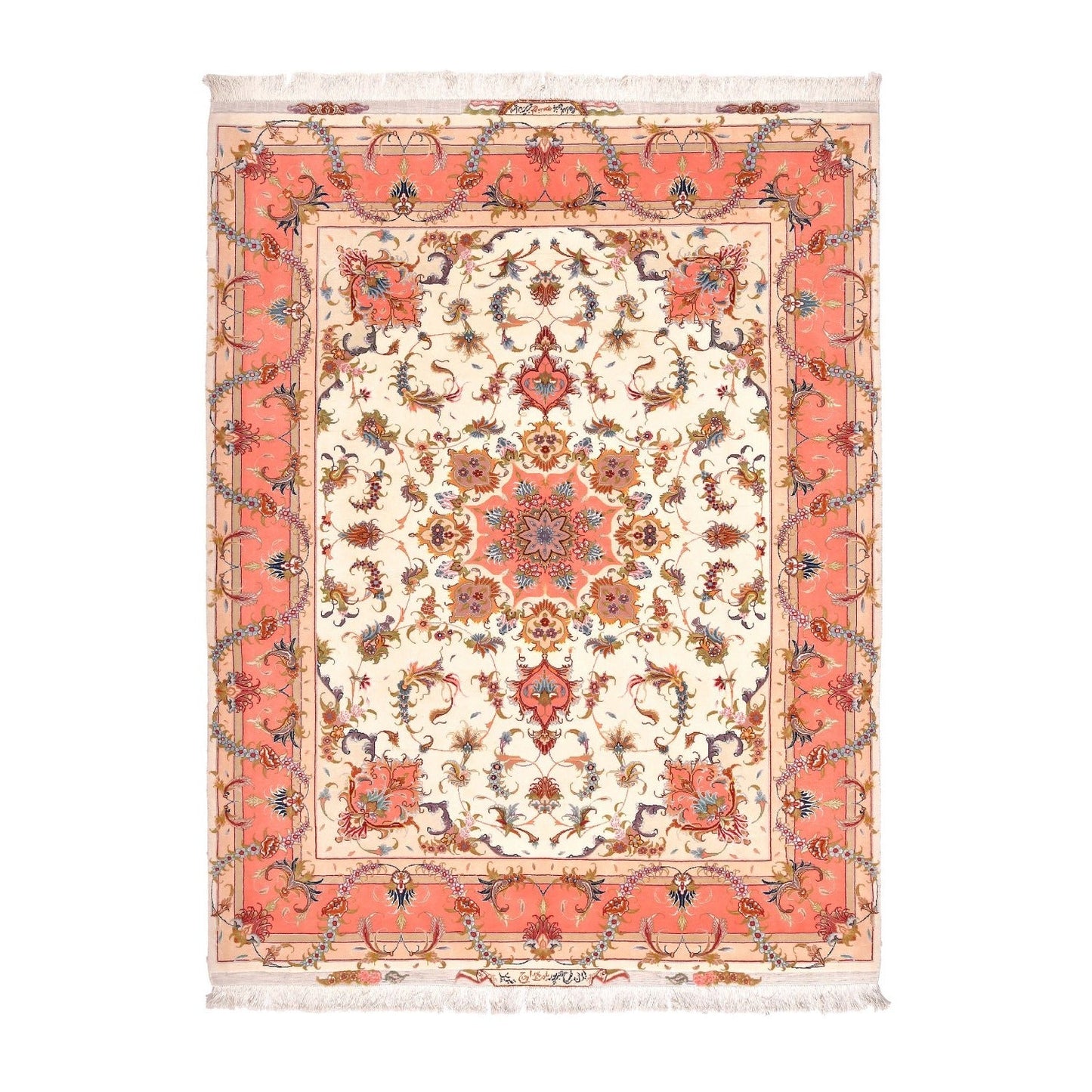 Tappeto Tabriz 50 Raj 202 X 155  cm
