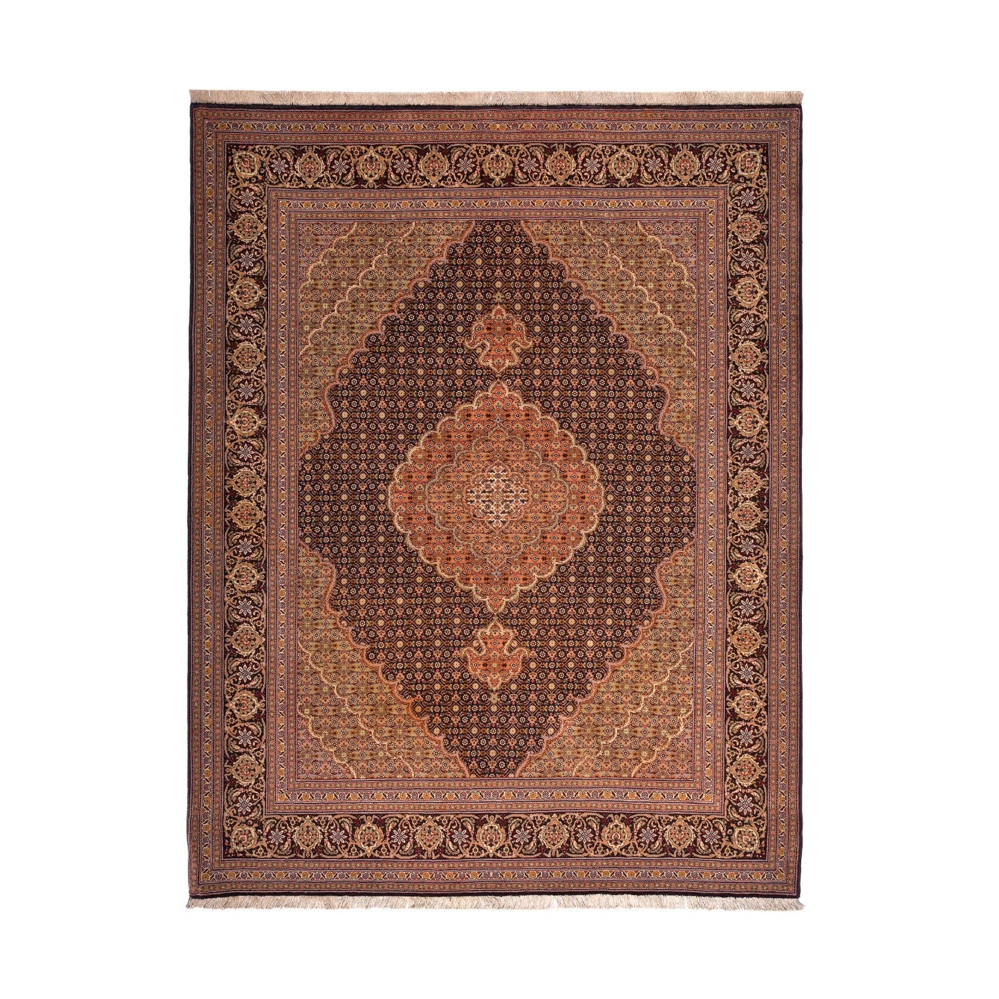Tappeto Tabriz 50 Raj 198 X 155 cm