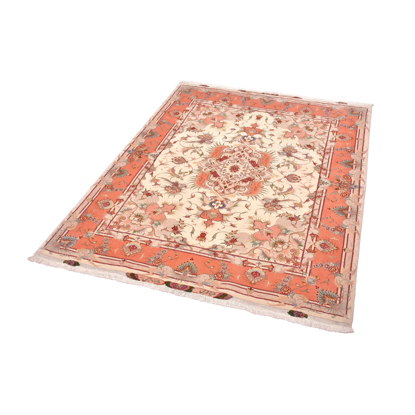 Tappeto Tabriz 50 Raj 194 X 151 Cm