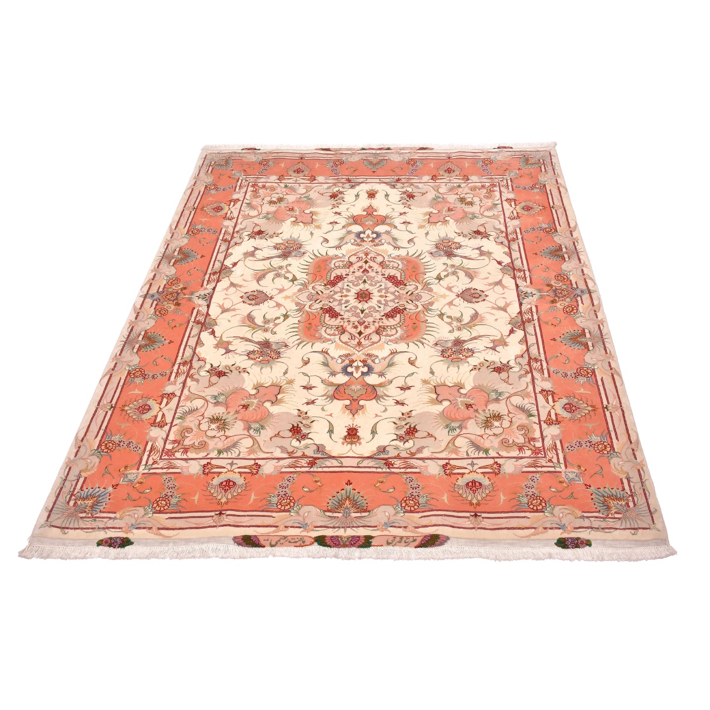 Tappeto Tabriz 50 Raj 194 X 151 Cm