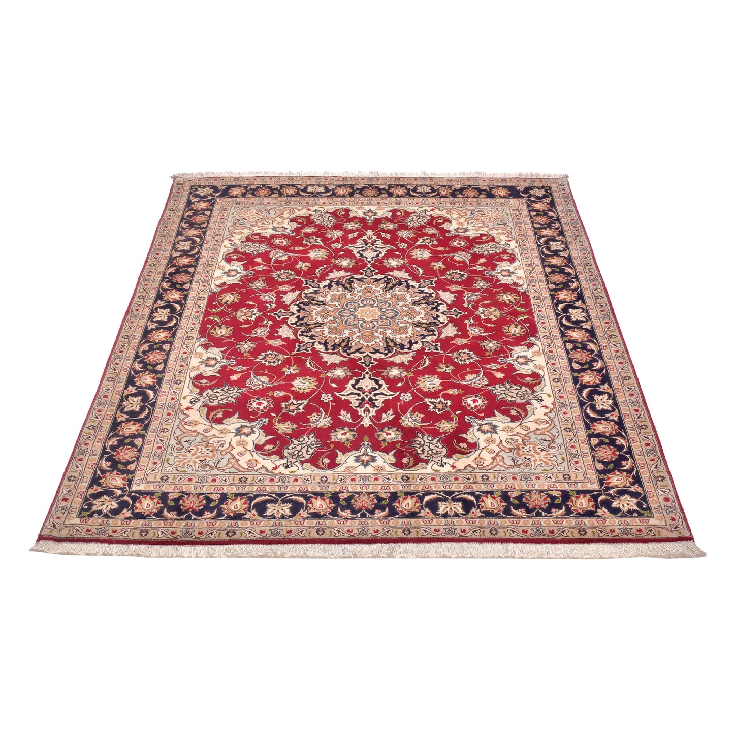 Tappeto Tabriz 50 Raj 195 X 154 Cm