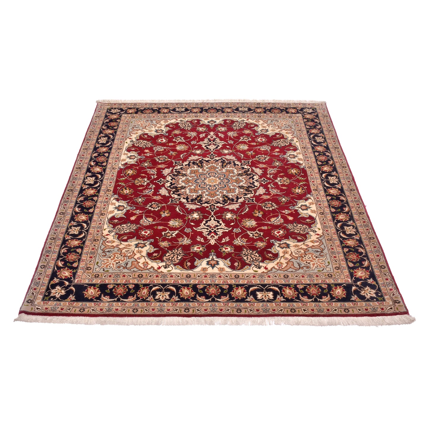 Tappeto Tabriz 50 Raj 195 X 154 Cm