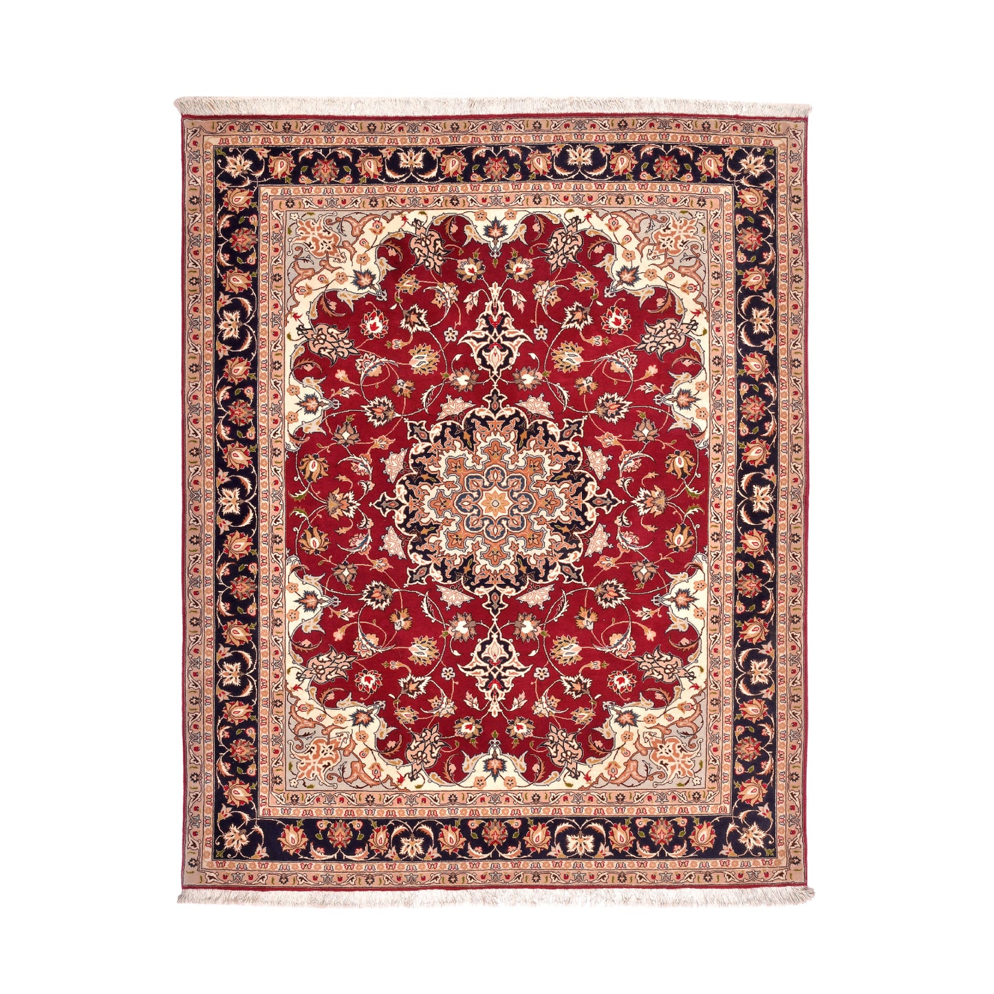Tappeto Tabriz 50 Raj 195 X 154 Cm