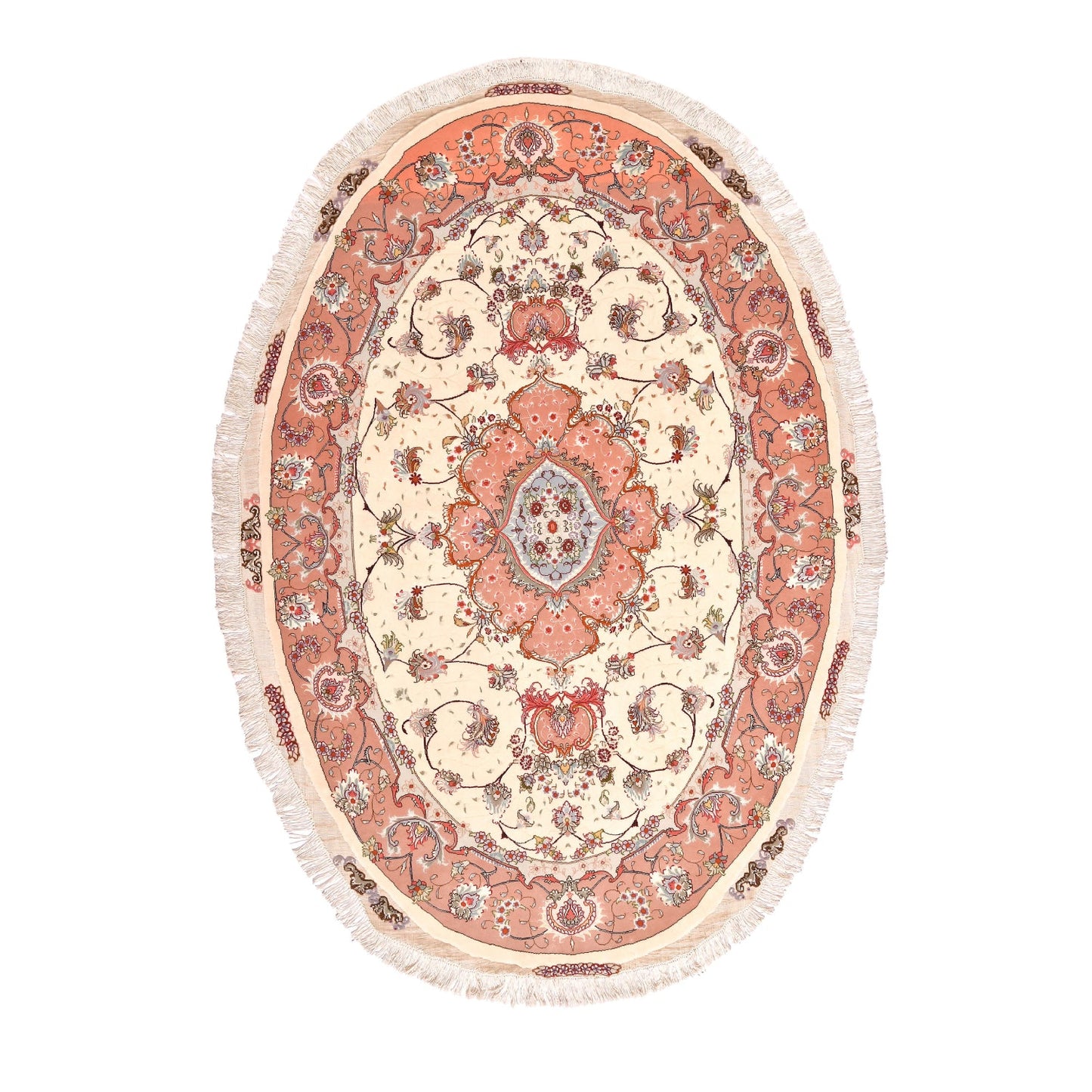 Tappeto Tabriz 50 Raj Ovale 209 x 145 cm