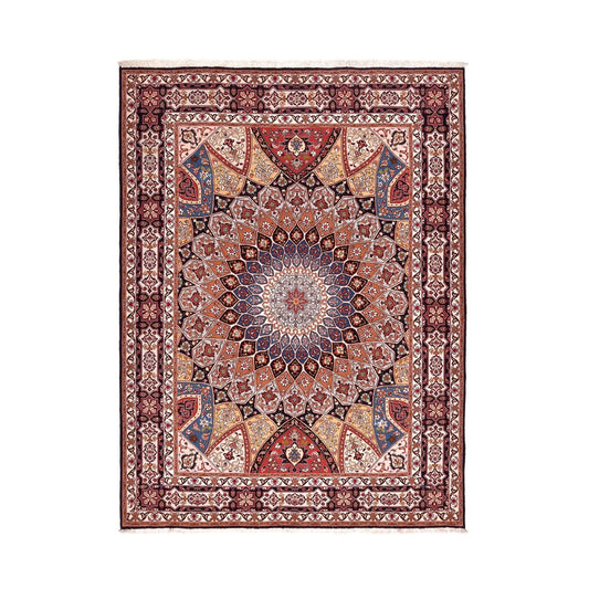 Tappeto Tabriz extrafine 50 Raj Disegno cupola 200 x 154 cm