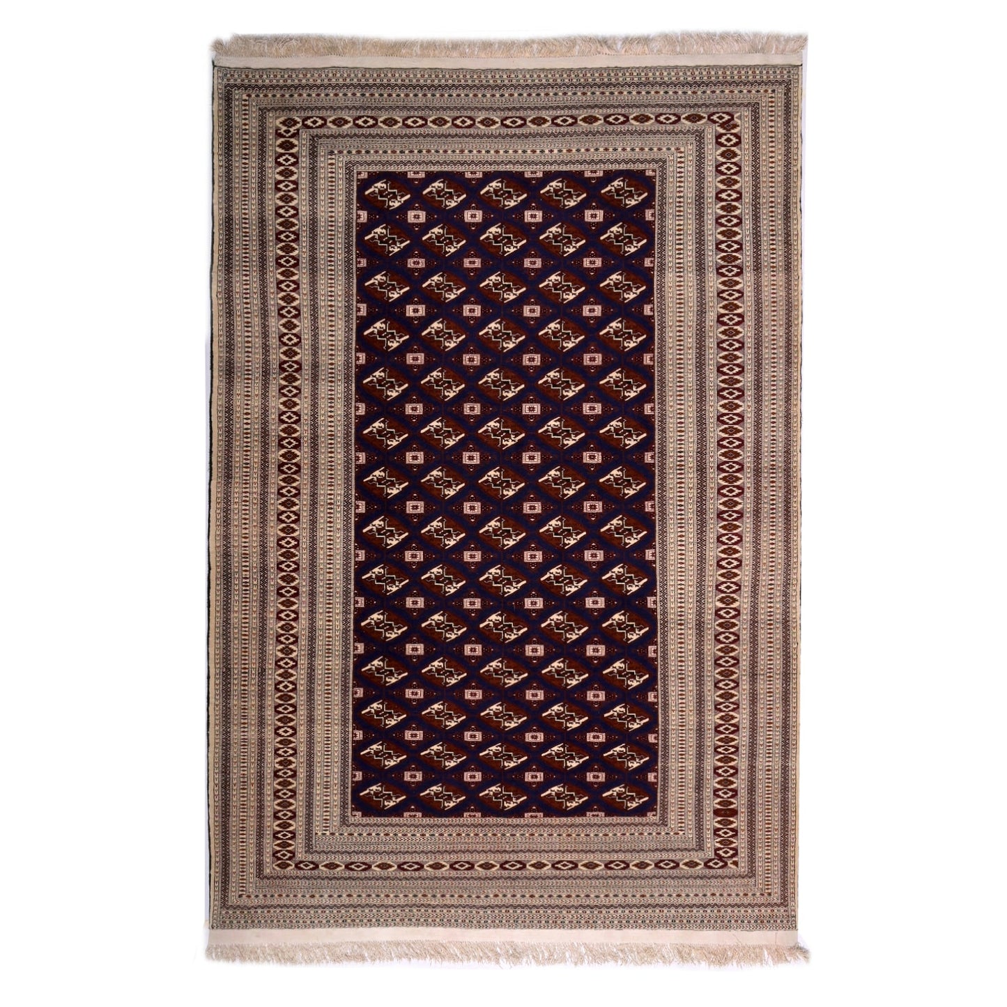 Tappeto Turkeman Trama Seta 290 x 194 cm