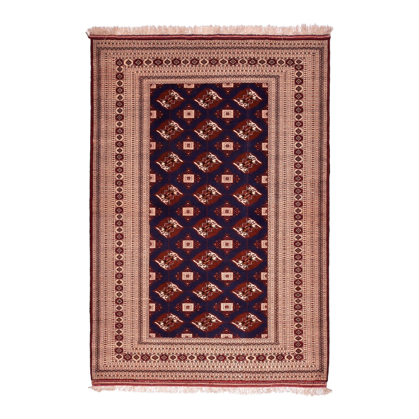 Tappeto Turkeman Trama Seta 206 x 142  cm