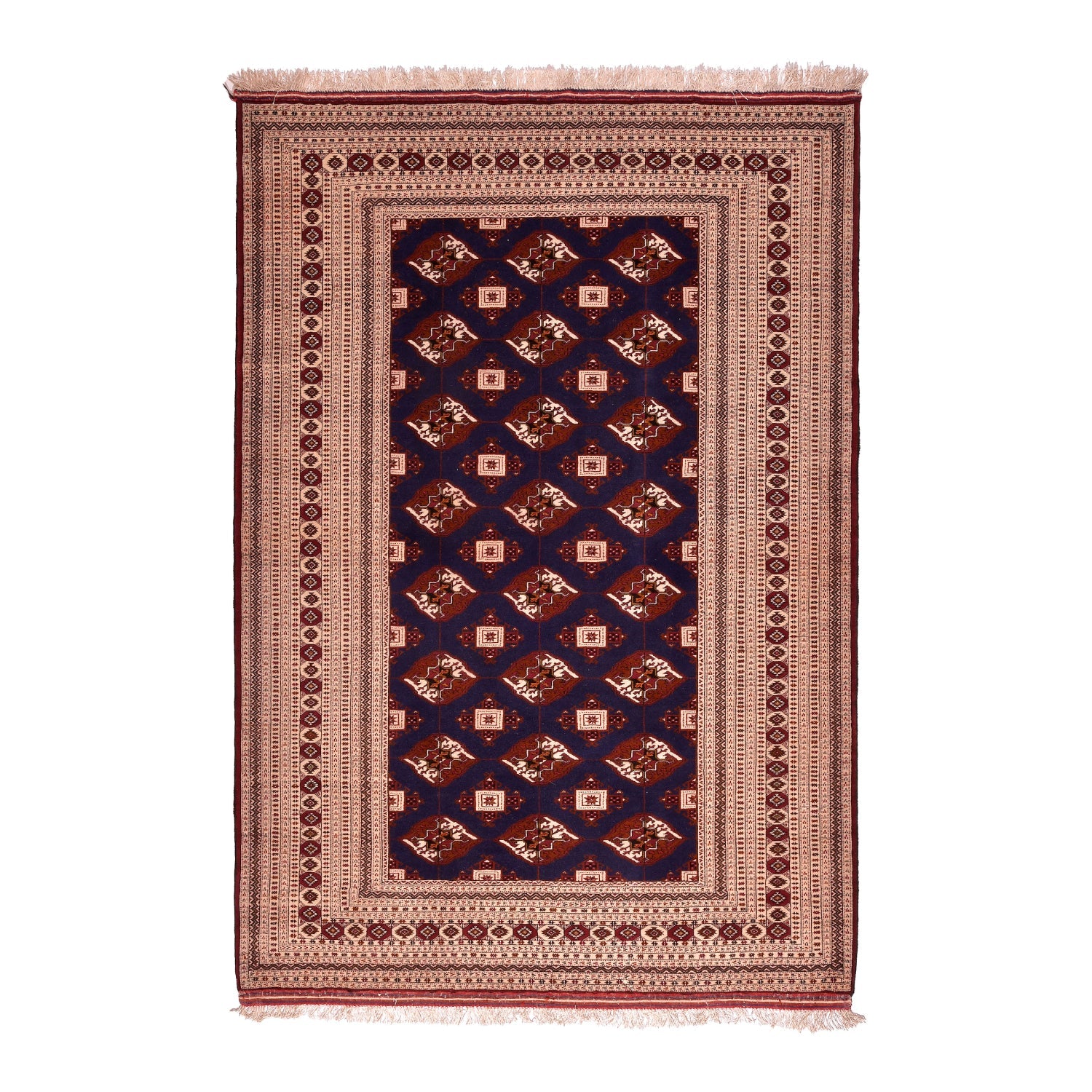 Tappeto Turkeman Trama Seta 206 x 142  cm