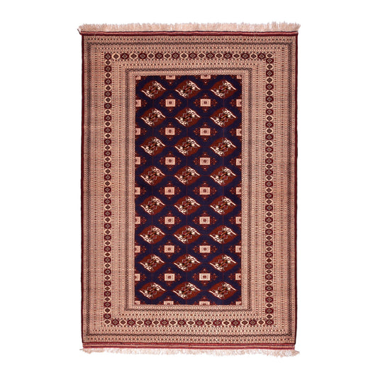 Tappeto Turkeman Trama Seta 206 x 142  cm