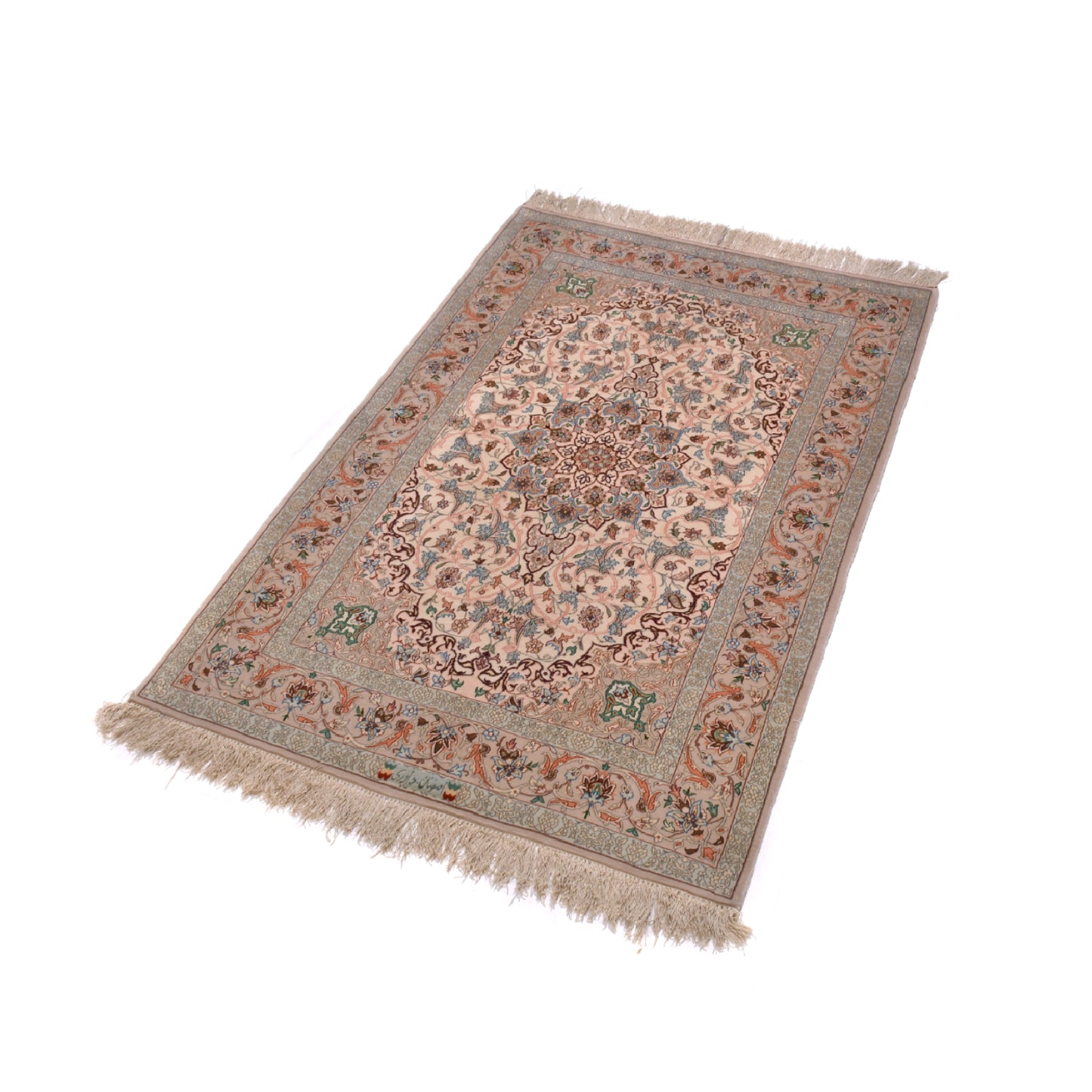 Tappeto Isfahan firmato Davari  165 X 111 cm