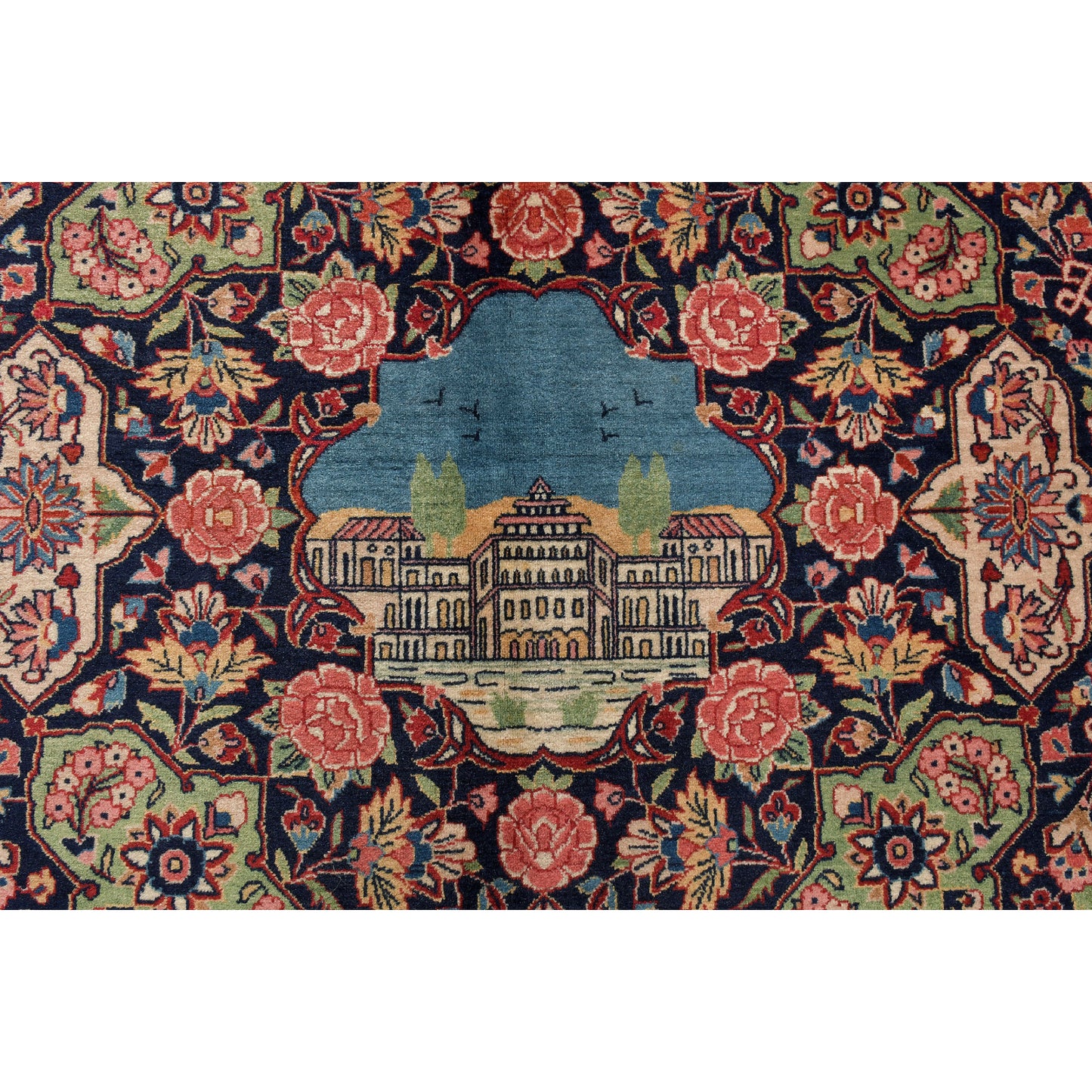 Tappeto Kashan Manchester Antico 410 x 302 Cm