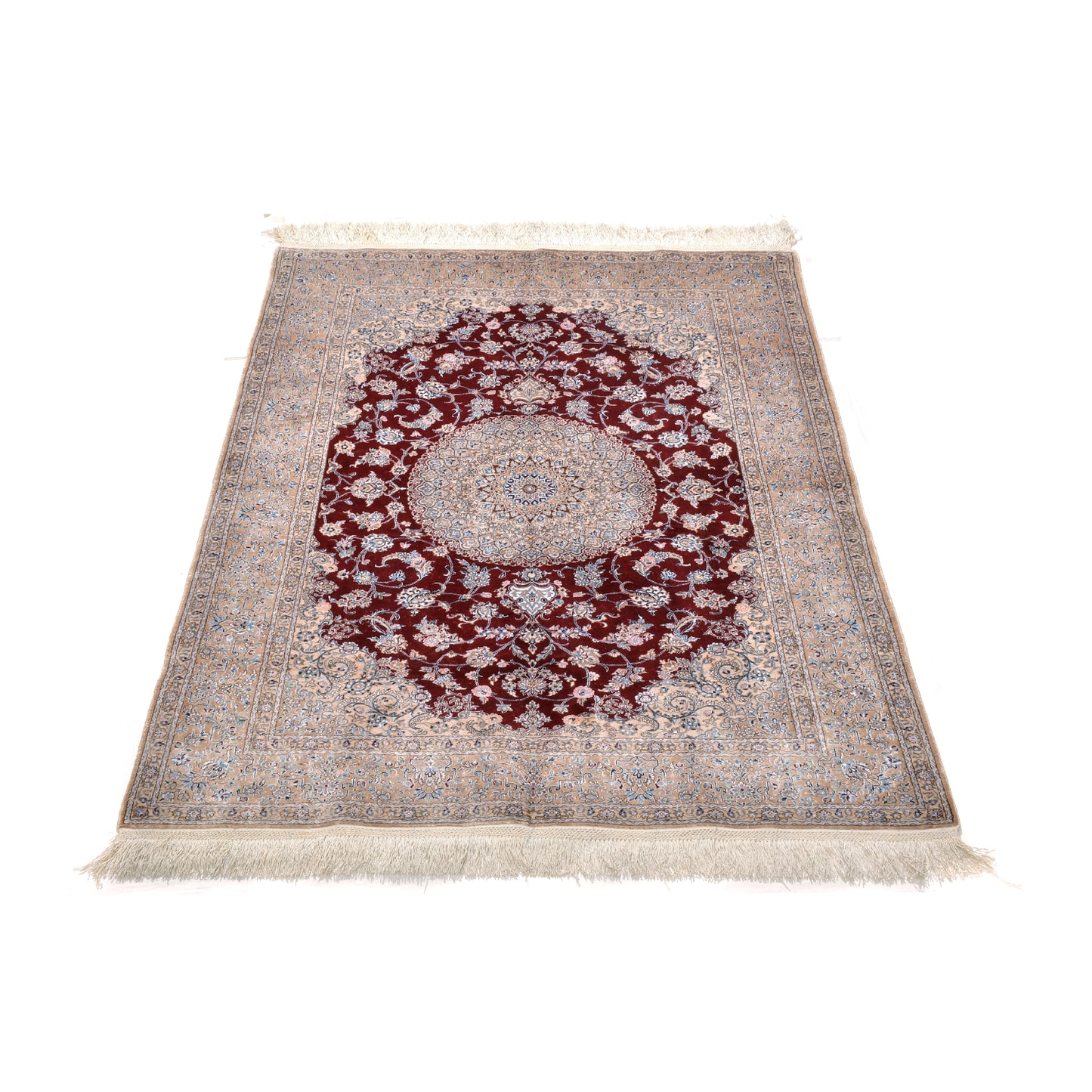 Tappeto Nain extrafine 4 fili seta 167 x 119 cm