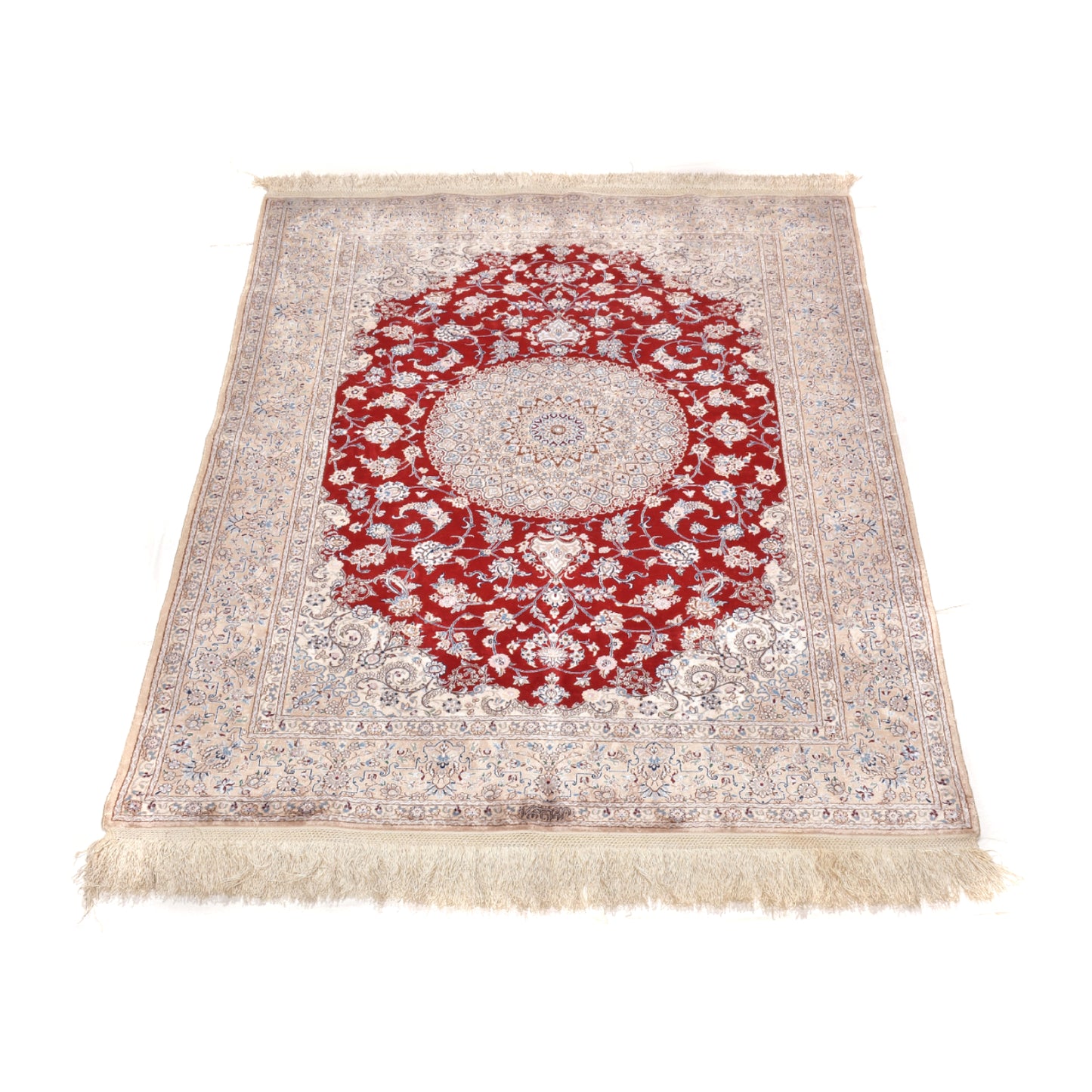 Tappeto Nain extrafine 4 fili seta 167 x 119 cm