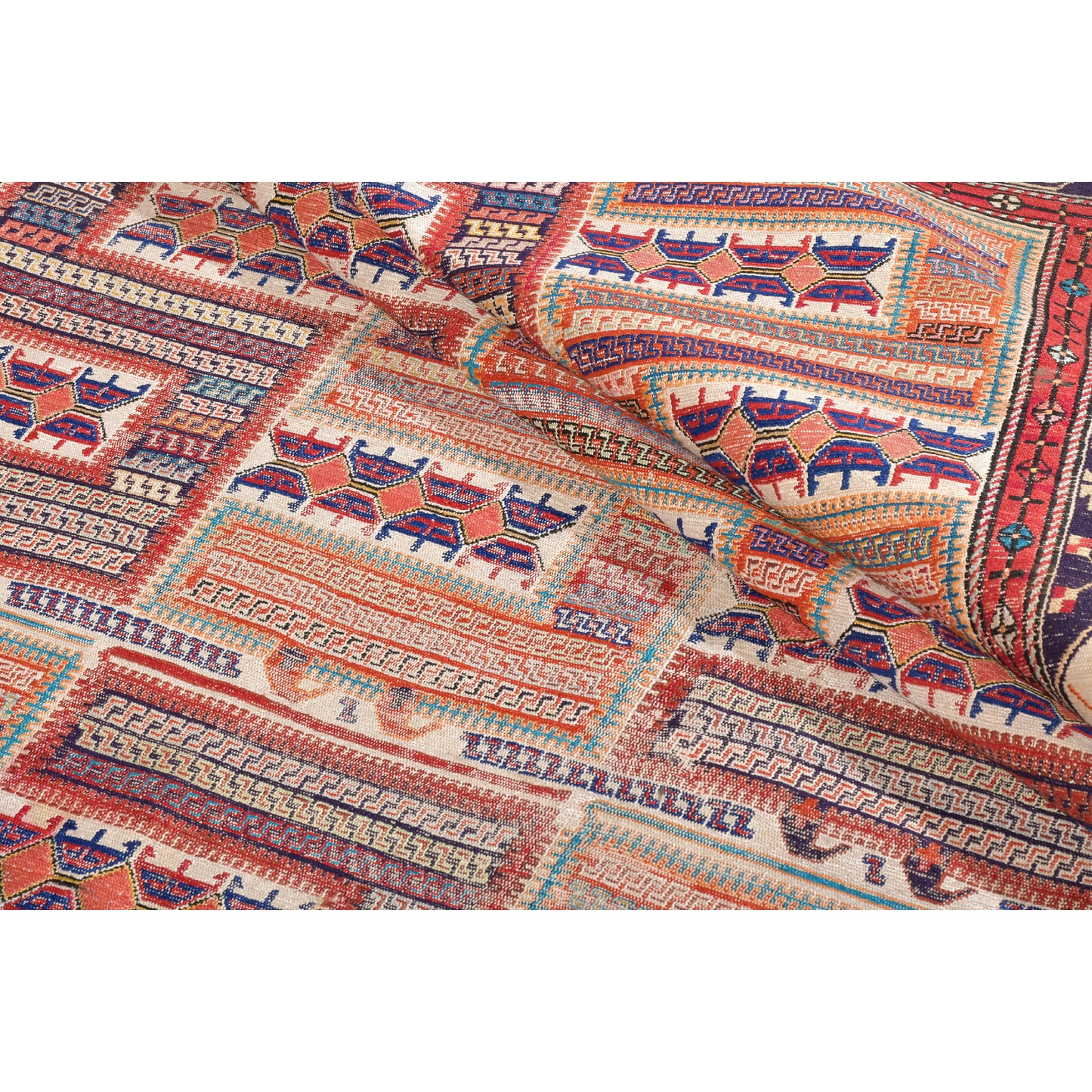 Kilim Sumak Seta Vecchio 202 X 130 cm