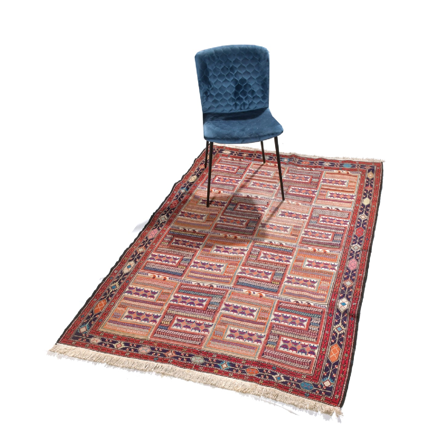 Kilim Sumak Seta Vecchio 202 X 130 cm