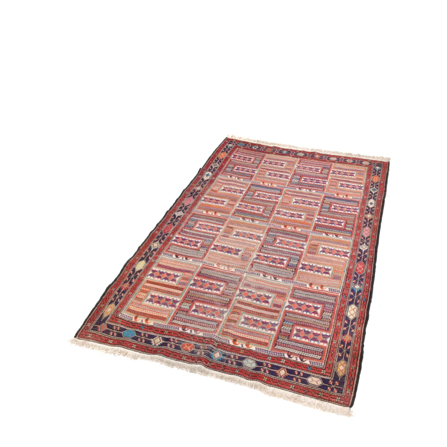 Kilim Sumak Seta Vecchio 202 X 130 cm