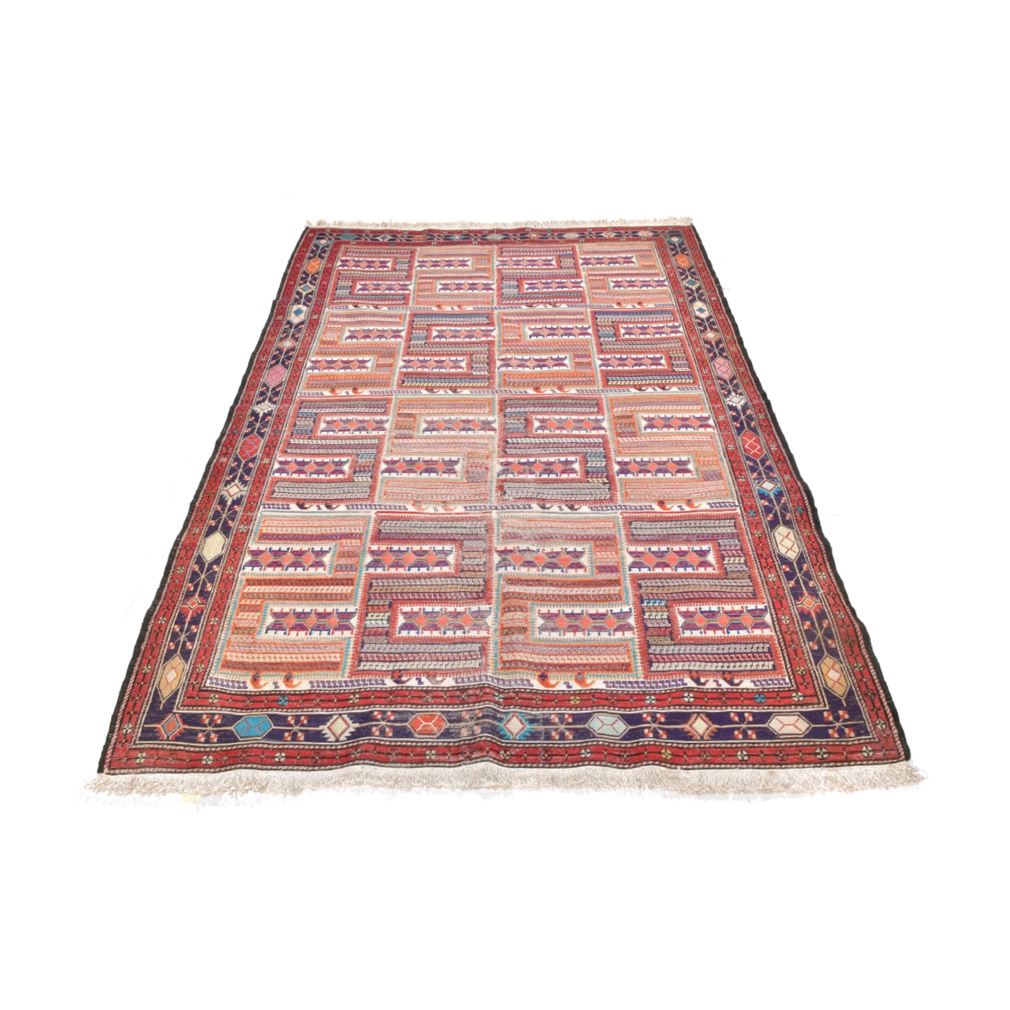 Kilim Sumak Seta Vecchio 202 X 130 cm