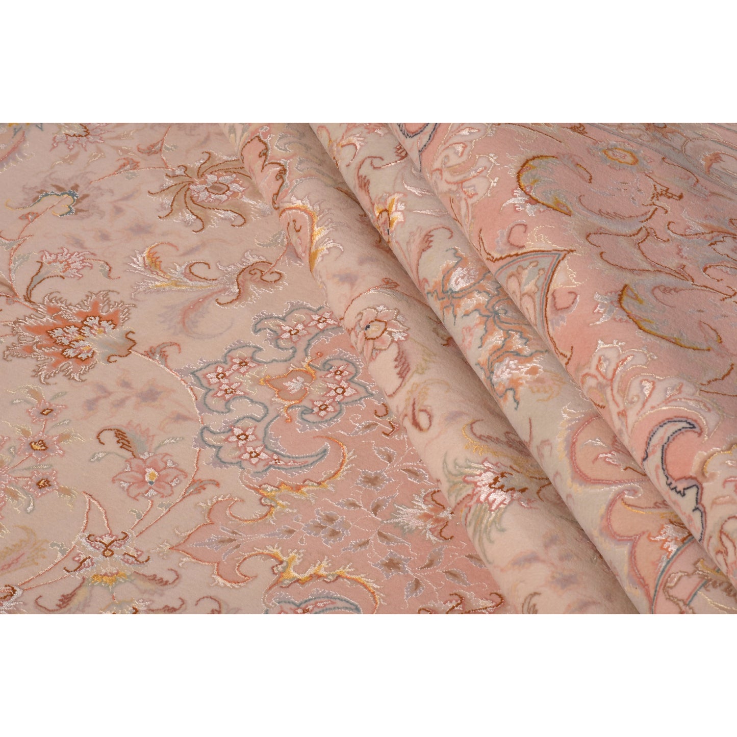 Tappeto Tabriz 80 Raj trama seta 374 X 248 cm