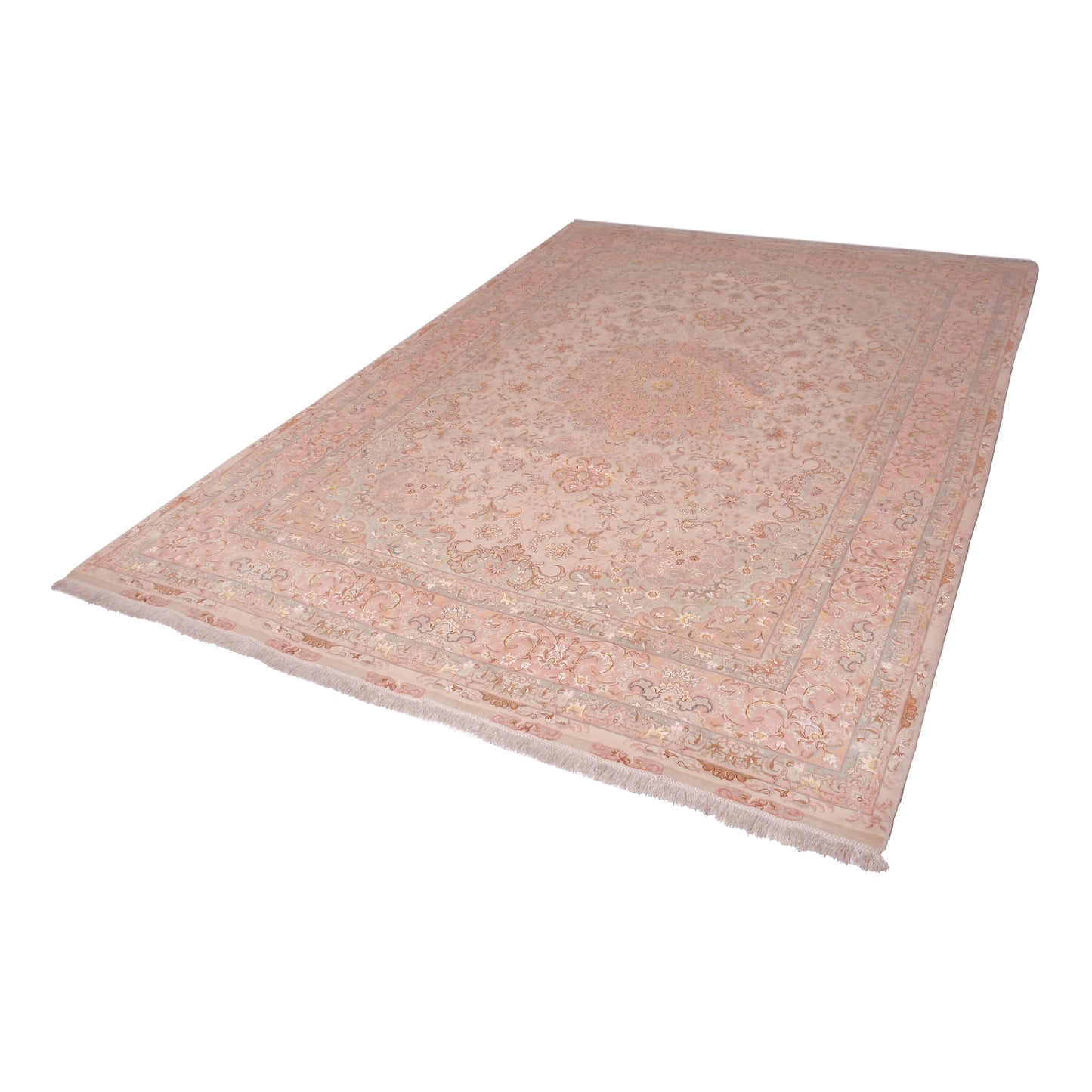 Tappeto Tabriz 80 Raj trama seta 374 X 248 cm