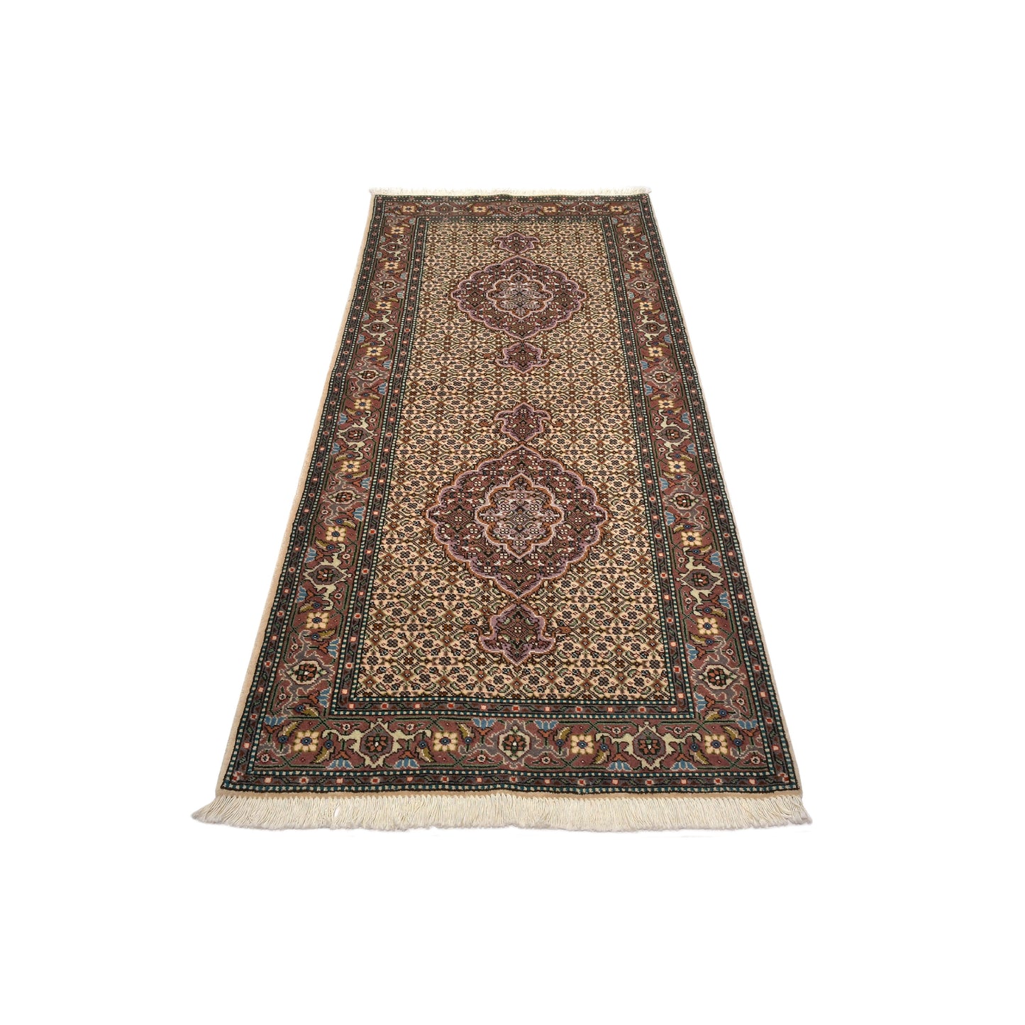 Tappeto Tabriz 40 Raj disegno Mahi 199 X 77 cm