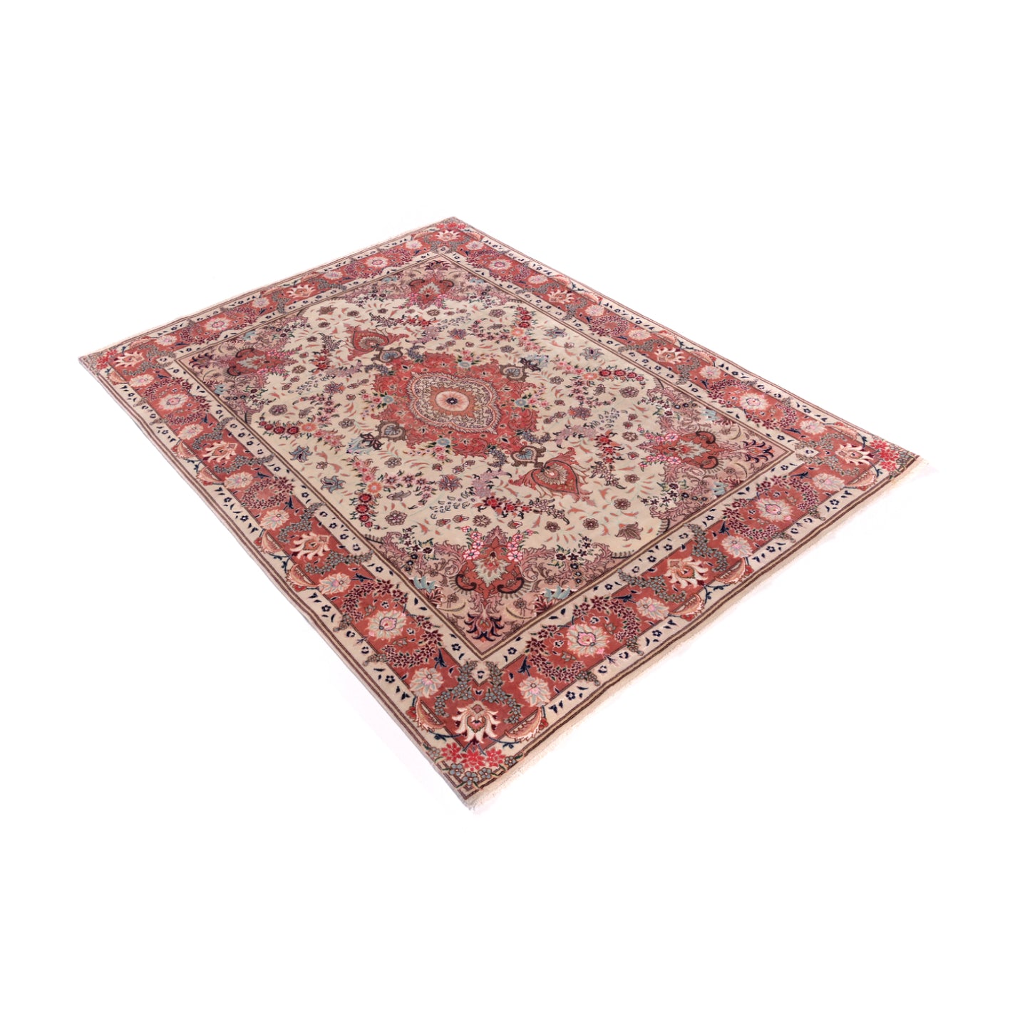 Tappeto Tabriz 50 Raj 196 X 148 CM Patina