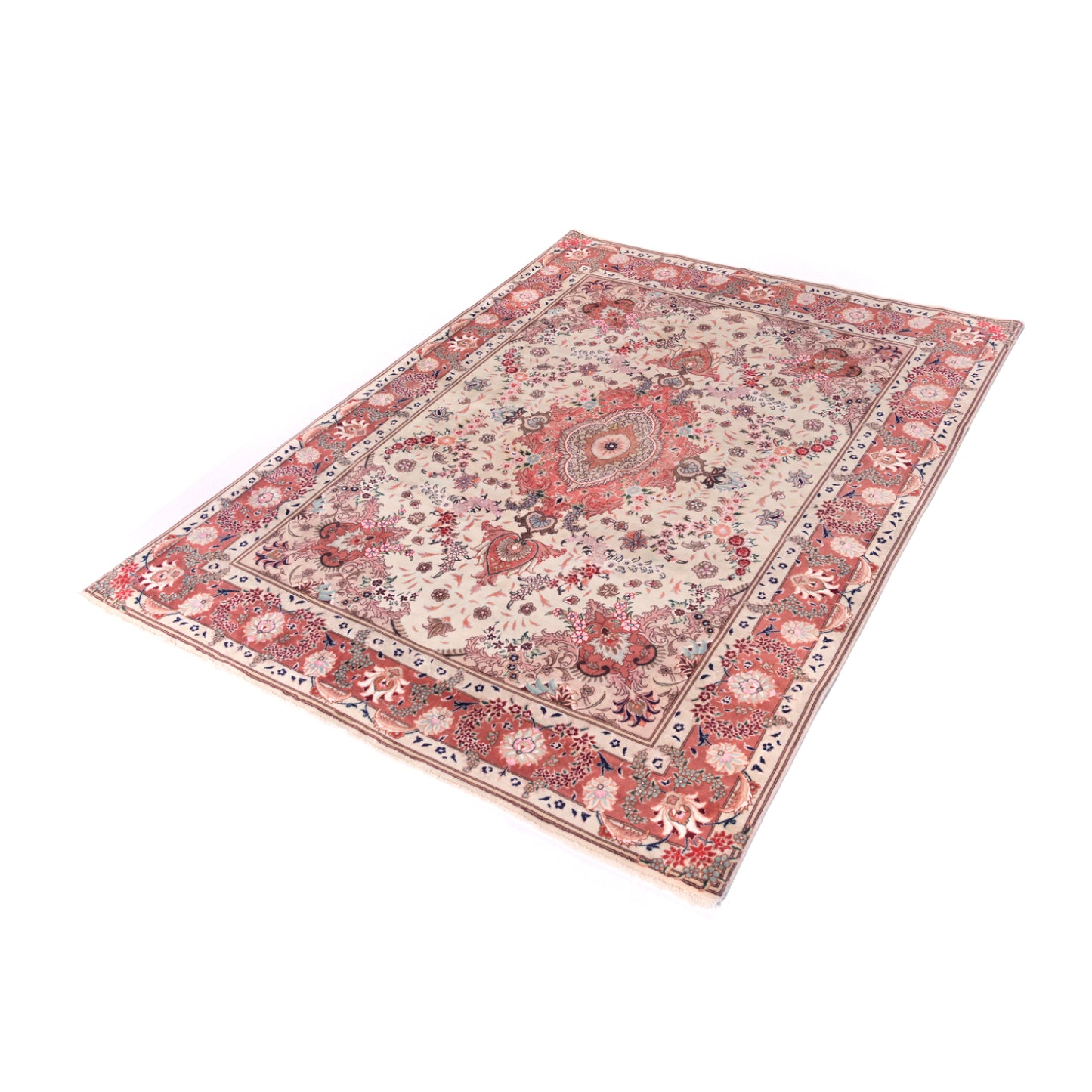 Tappeto Tabriz 50 Raj 196 X 148 CM Patina