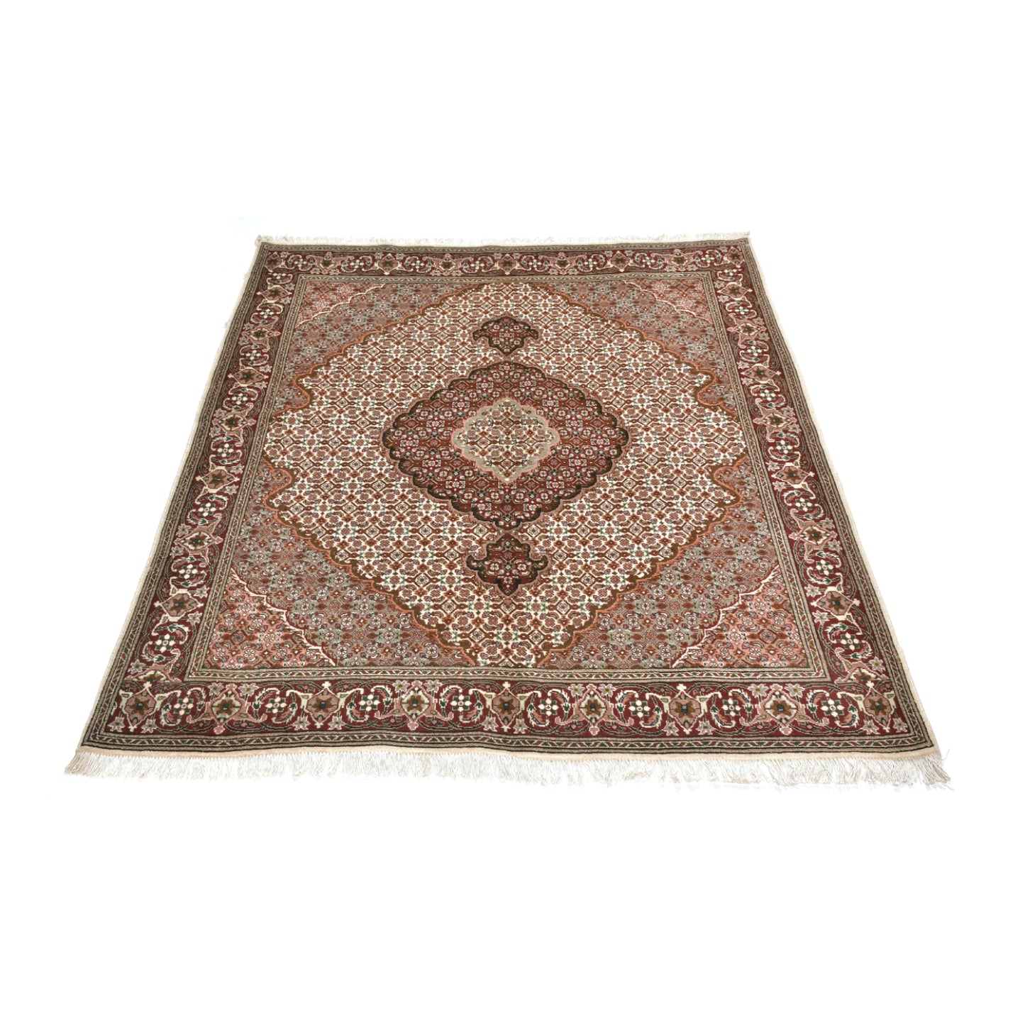 Tappeto Tabriz 40 Raj Disegno Mahi 195 x 151 cm