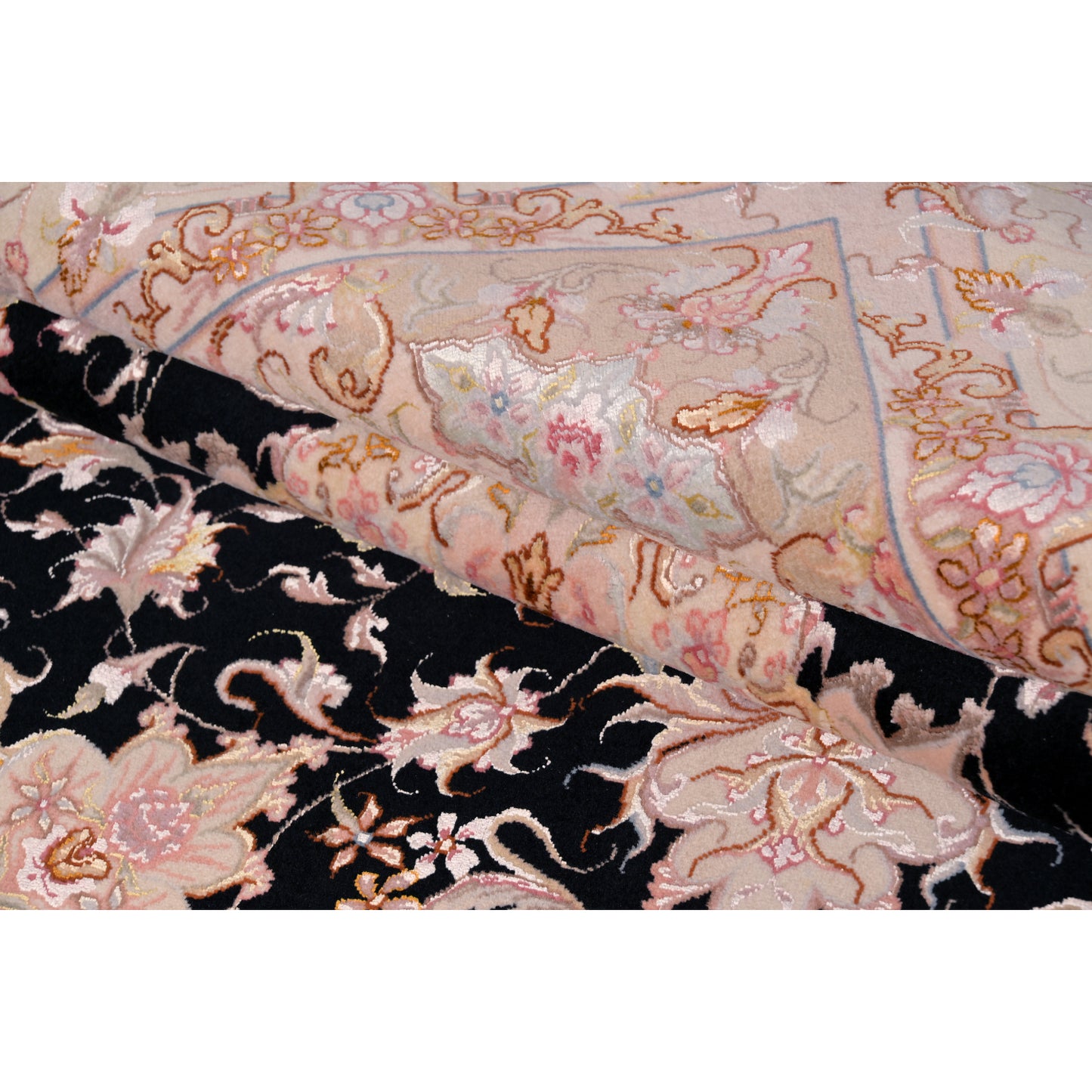 Tappeto Tabriz 60 Raj trama seta 211 X 153 CM
