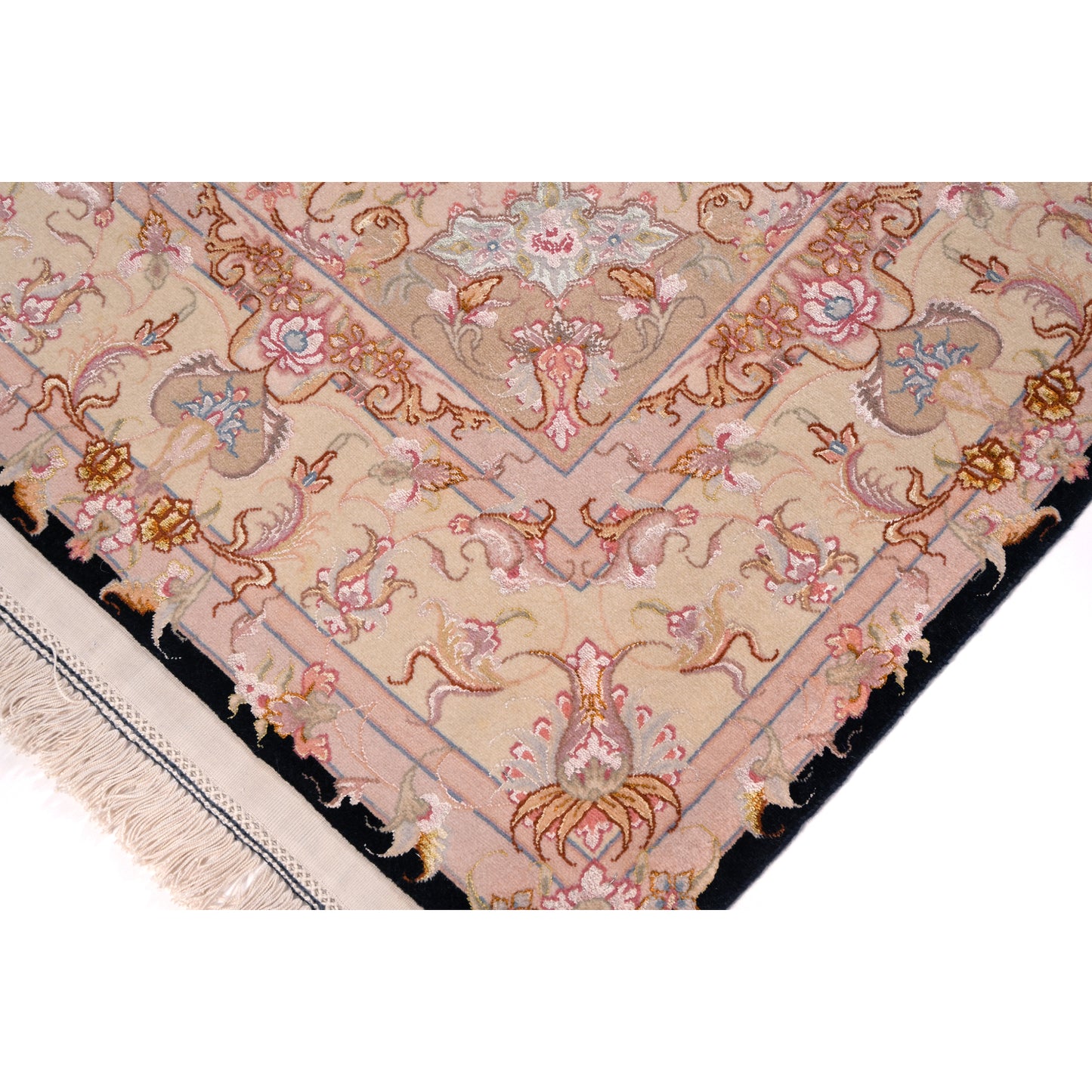 Tappeto Tabriz 60 Raj trama seta 211 X 153 CM